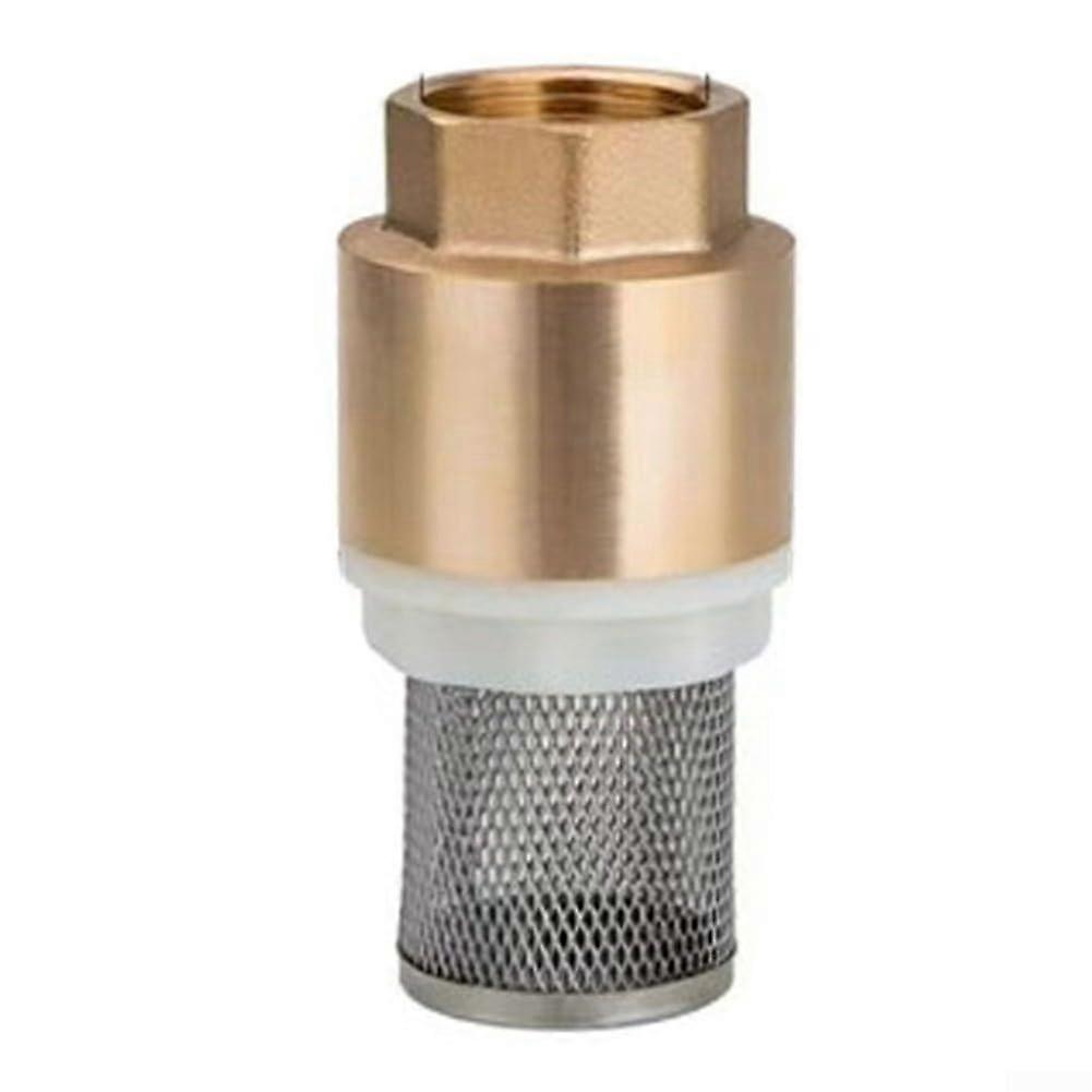 Brass Foot Valve Vertical Design Essential Inlet Pipe Filter for Pumps (DN25)