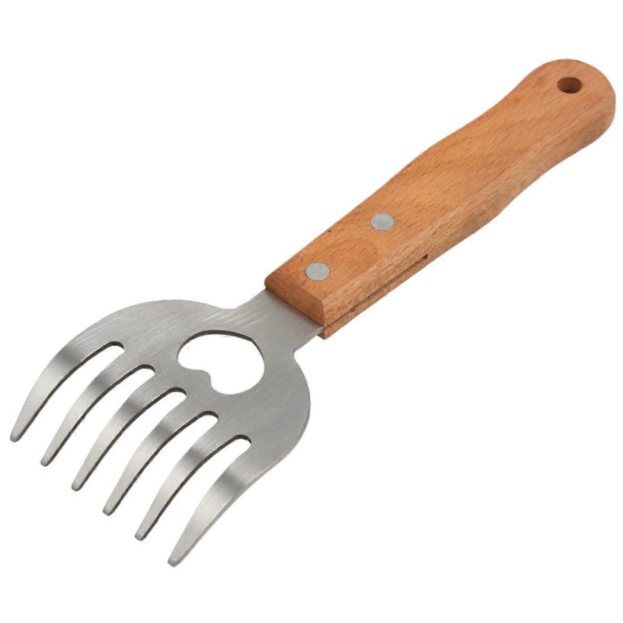 BBQ Meat Chopper for Pulled Pork and Chicken, Stainless Steel Meat Cutter with Ergonomic Handle and Sharp Blades