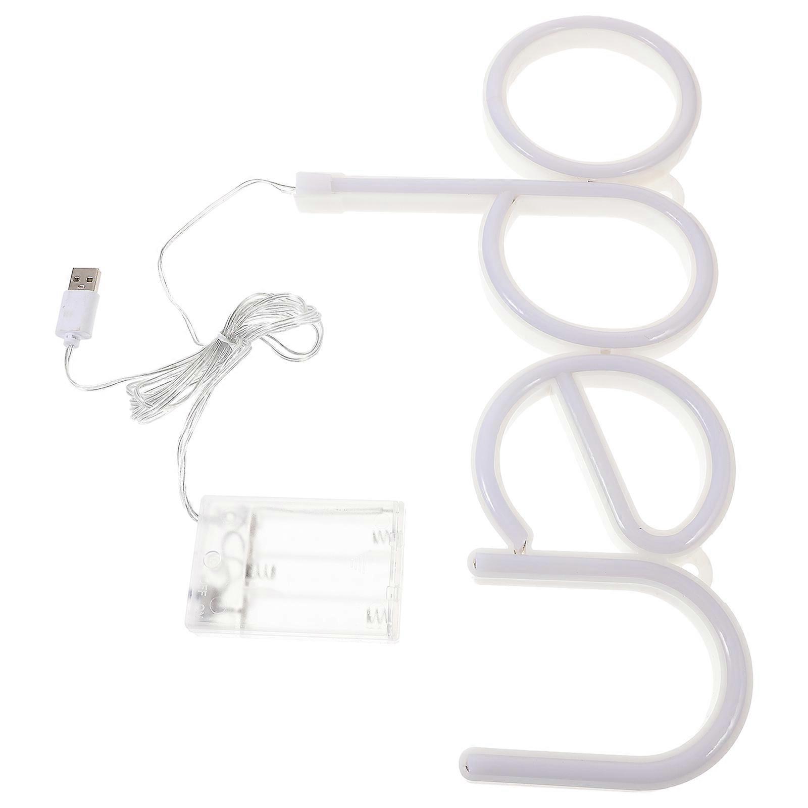 Large Neon Open Sign For Home Decor Rectangular Shape PVC Material 1Pcs