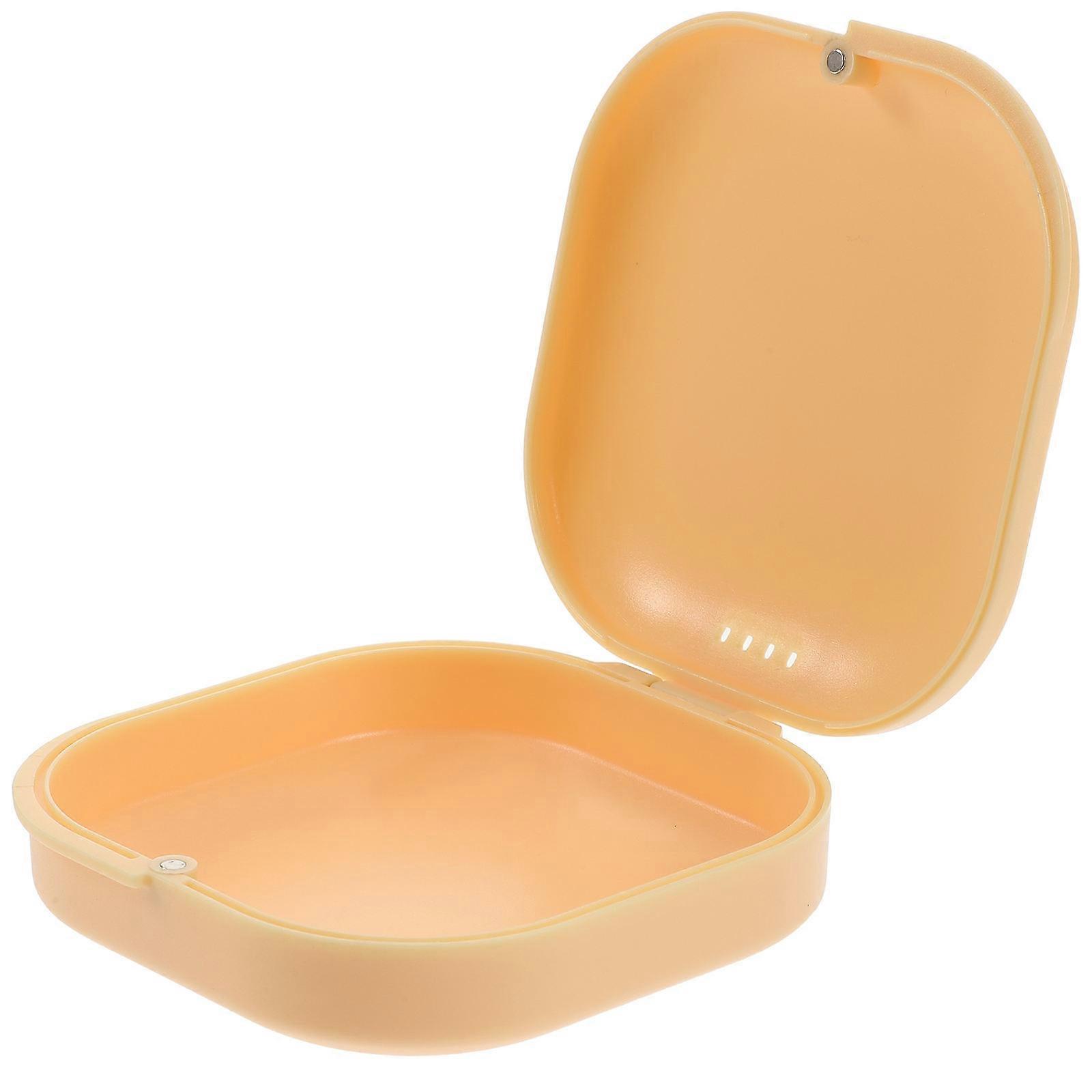 Compact Retainer Case Denture Storage Case Indoor Use ABS Material 1Set