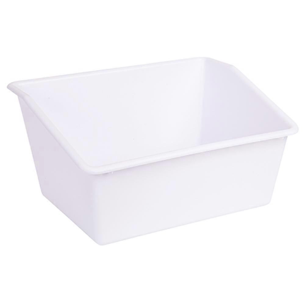 WHITE Sufficient, Reliable Material with Practical Design Sturdy Book Bin