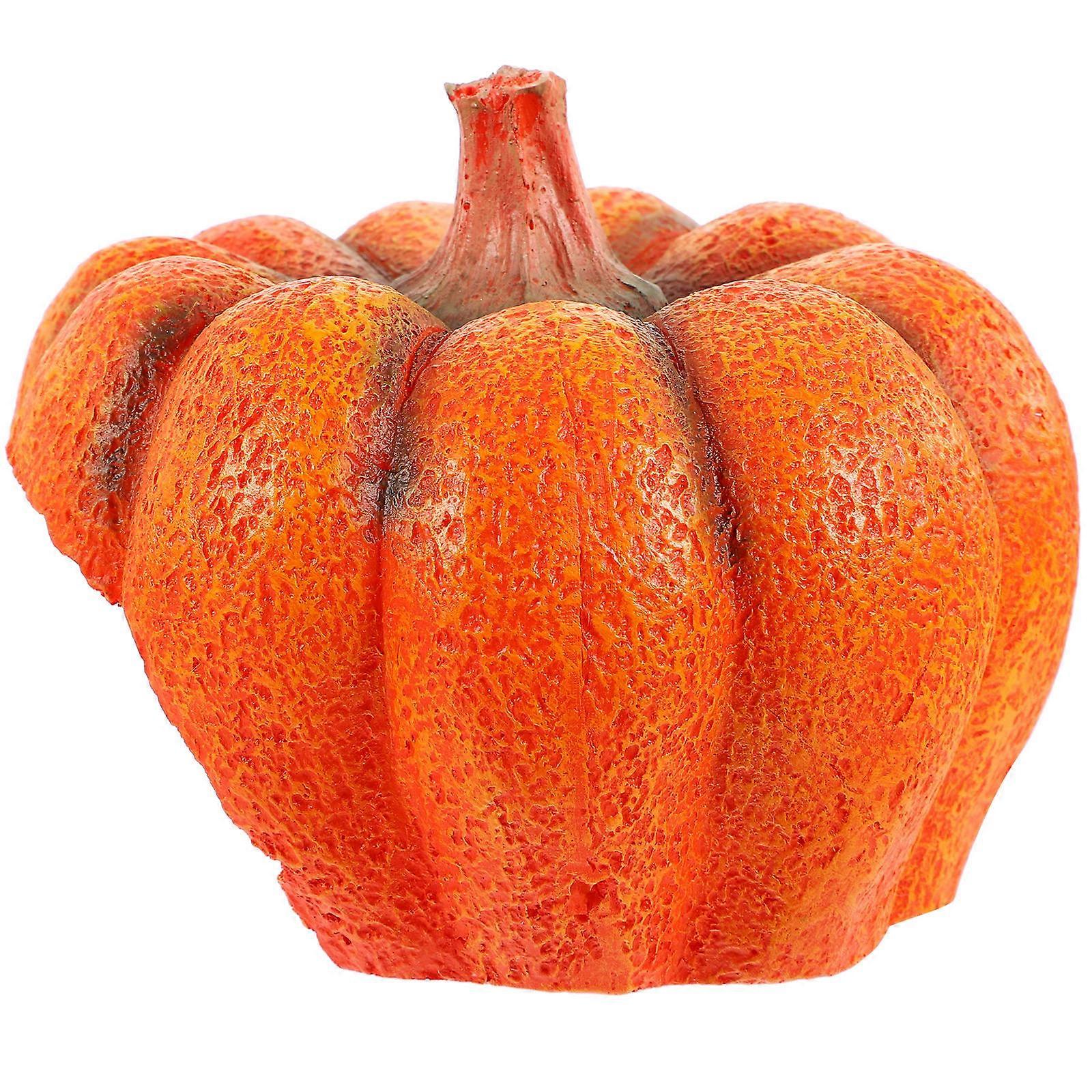 Pumpkin Shaped Aquarium Hiding Shelter – Fish Tank Ornament, Reptile Cave Hideout, Decorative Accessory for Fish, Shrimp and Terrarium Decor