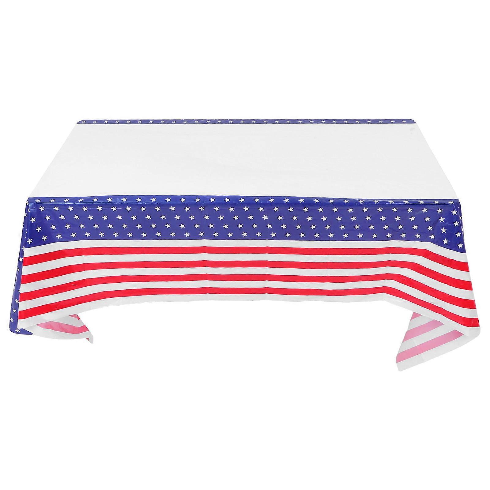 Festive Style Tablecloth Disposable Rectangle For Party Hosts Quick Setup 1 Set