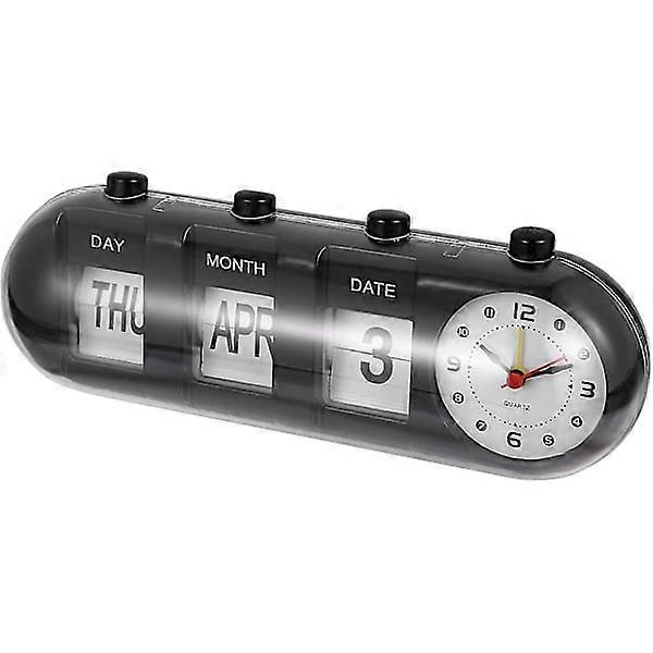 Manual perpetual calendar Capsule clock Manual Flip calendar clock alarm clock