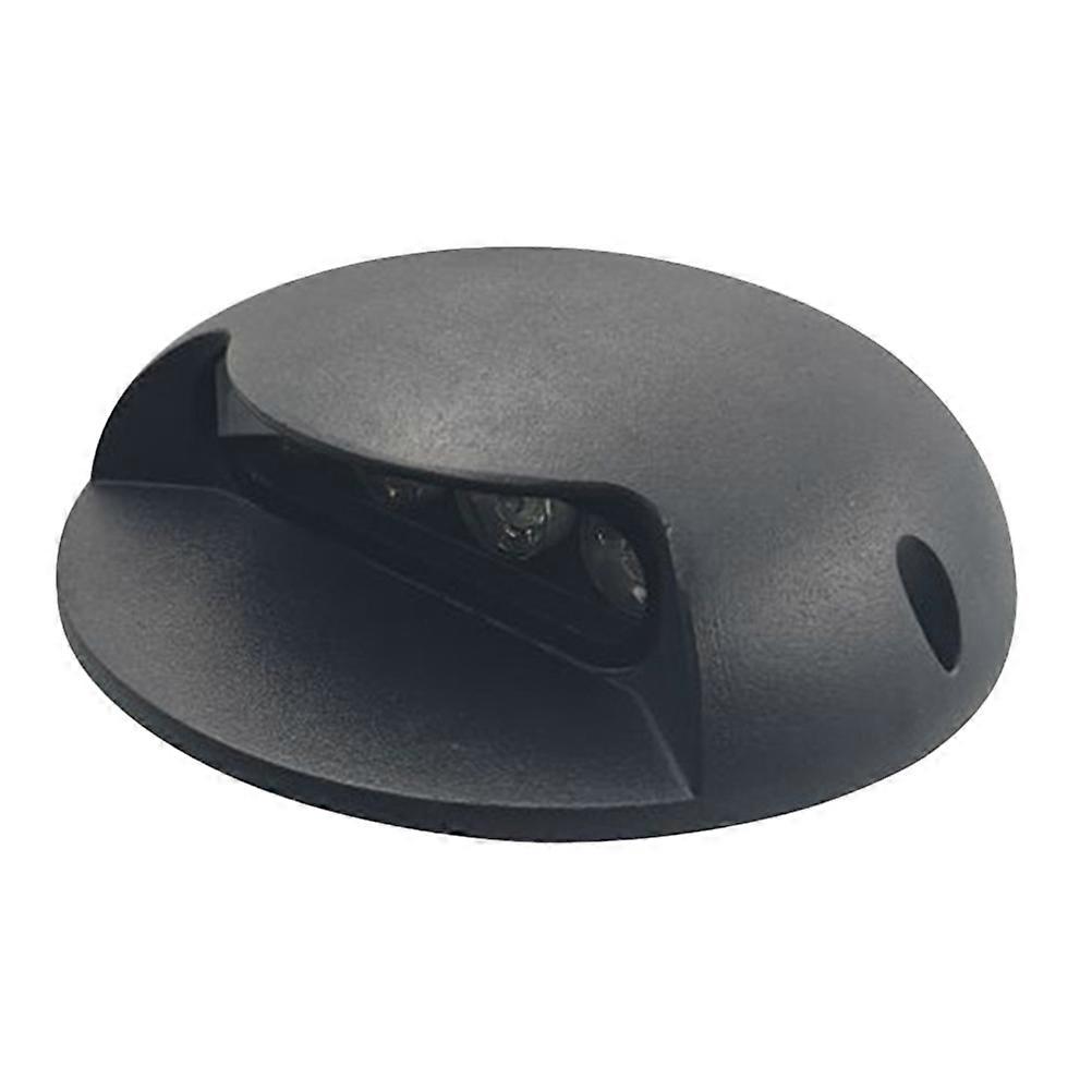 Ground Lamp with 3 Bright LED Lights for Outdoor Use Durable Aluminum Black Waterproof 12V