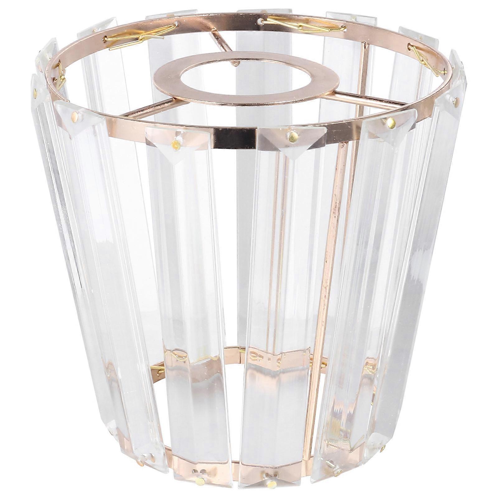 Crystal Lamp Shade for Ceiling Light Elegant European Style Cover for Home Decor, Durable Material, Fits Various Lighting Fixtures