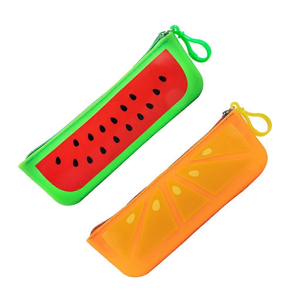 Creative Pen Storage Pouch 2pcs, Large Capacity Stationery Organizer for School, Washable Pencil Bag for Pencils, Erasers, Rulers, Notes
