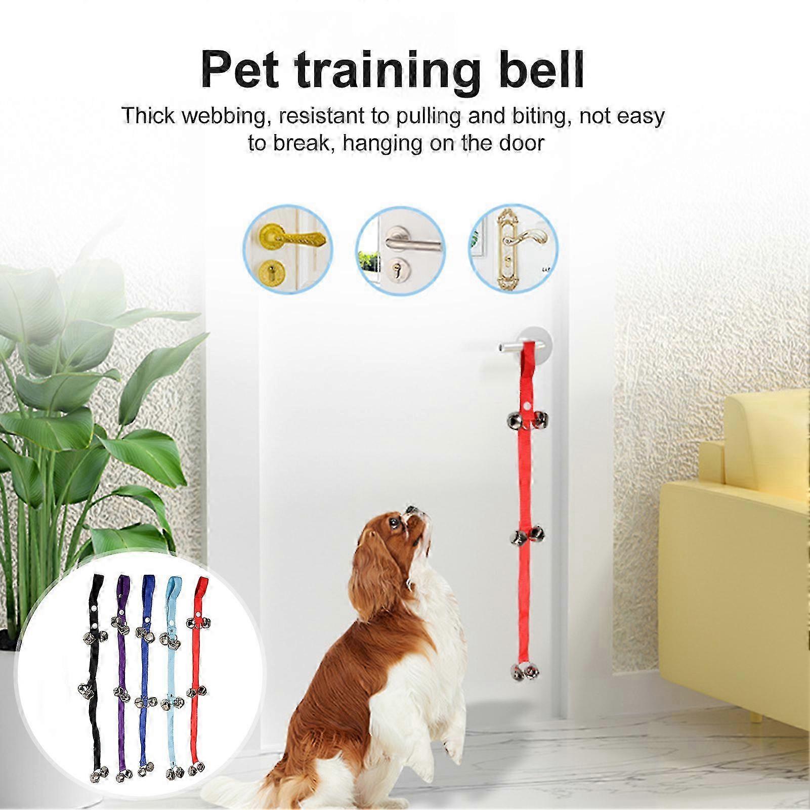 2025 Pet Training Bell Resistance to Pulling Adjustable Polyester Dog Training Doorbell Rope for Home