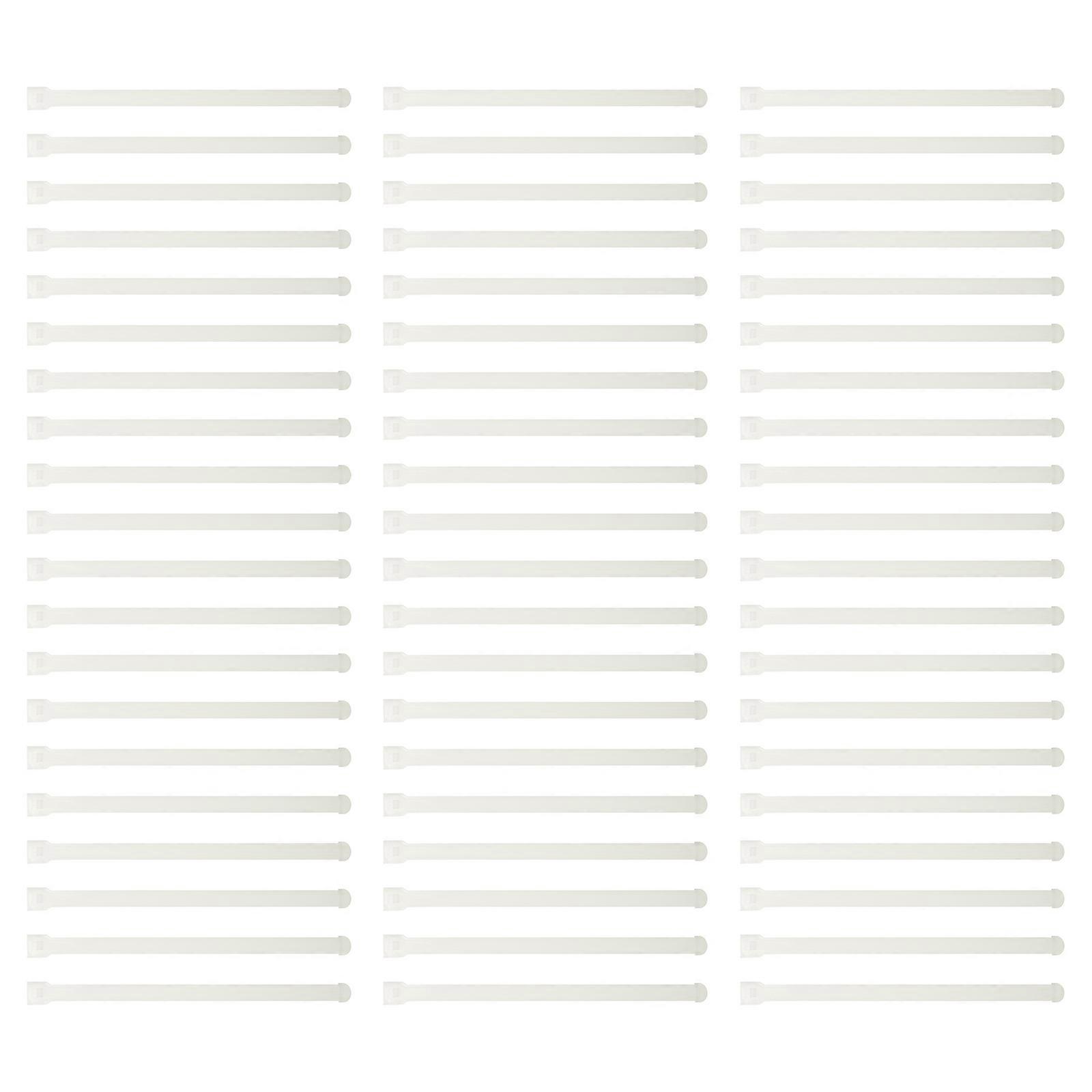 Blinds Repair Kit 100Pcs Curtain Pulley Roll-On Connection Plates White 9.00X1.00X0.25CM Easy Installation Without Tools For Vertical Blinds