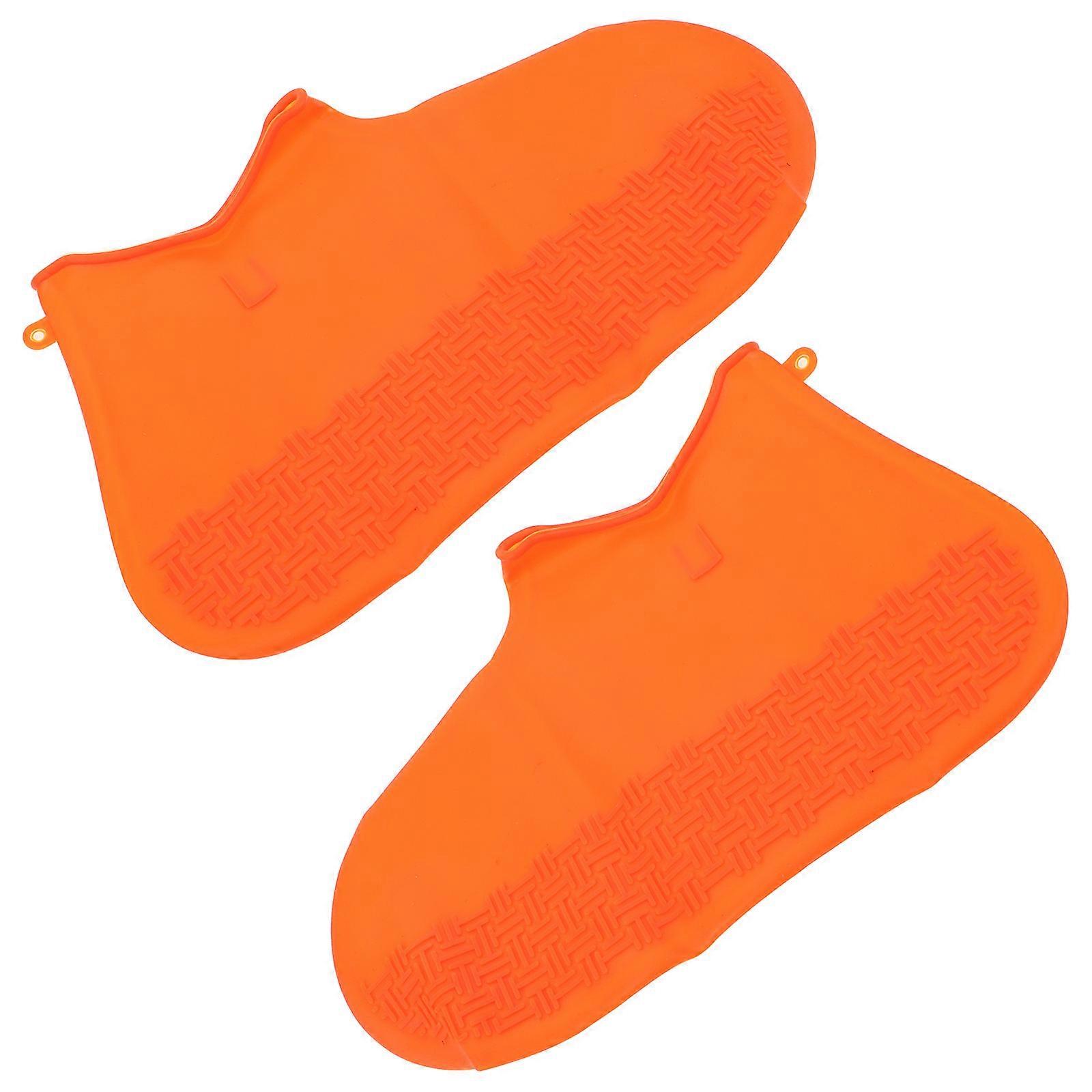 Rainproof Shoe Protector For Travel And Vacations Size L Orange Protects From Snow 1 Pair