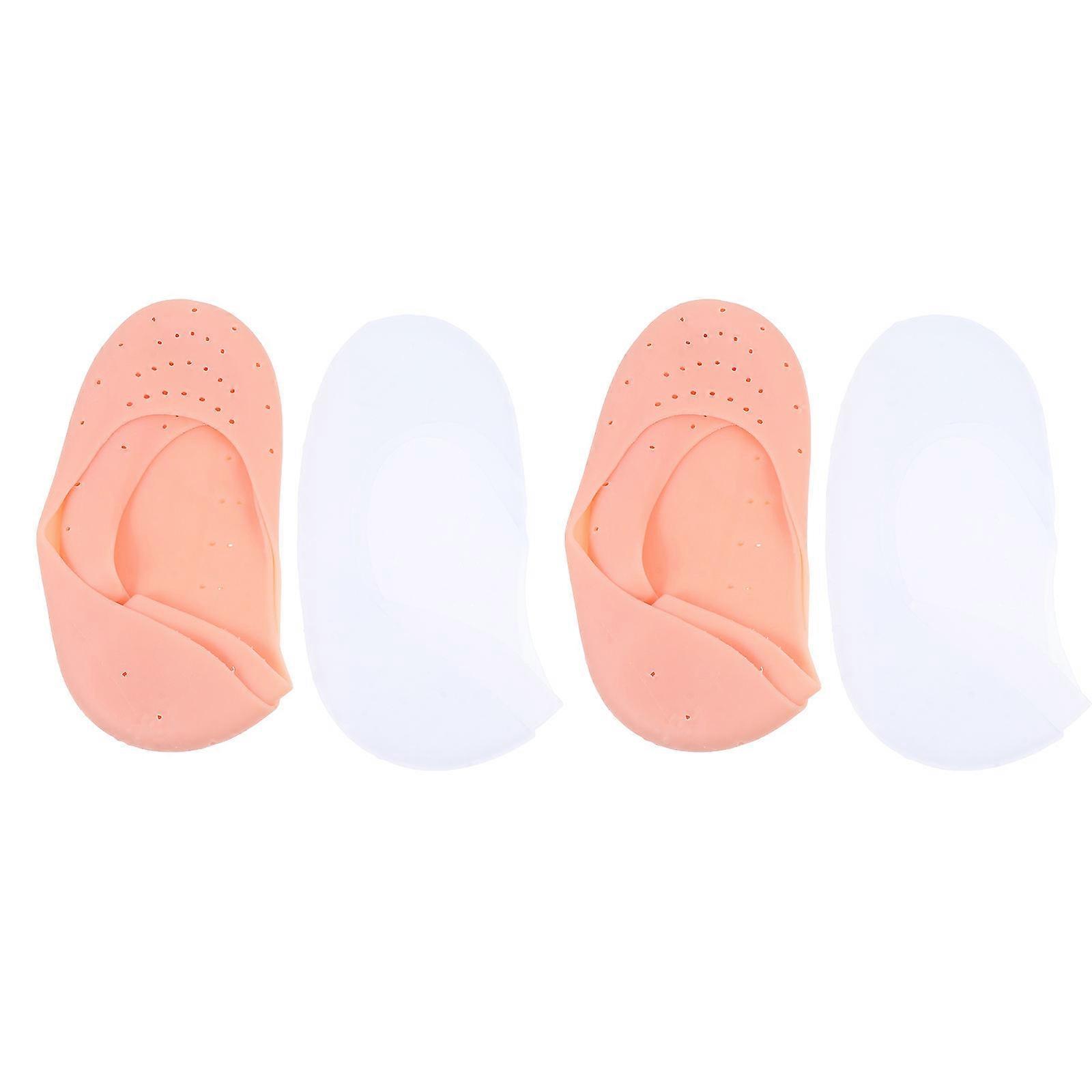 Moisturizing Socks For Daily Care Adults L Size Elastic Footwear 4 Pairs
