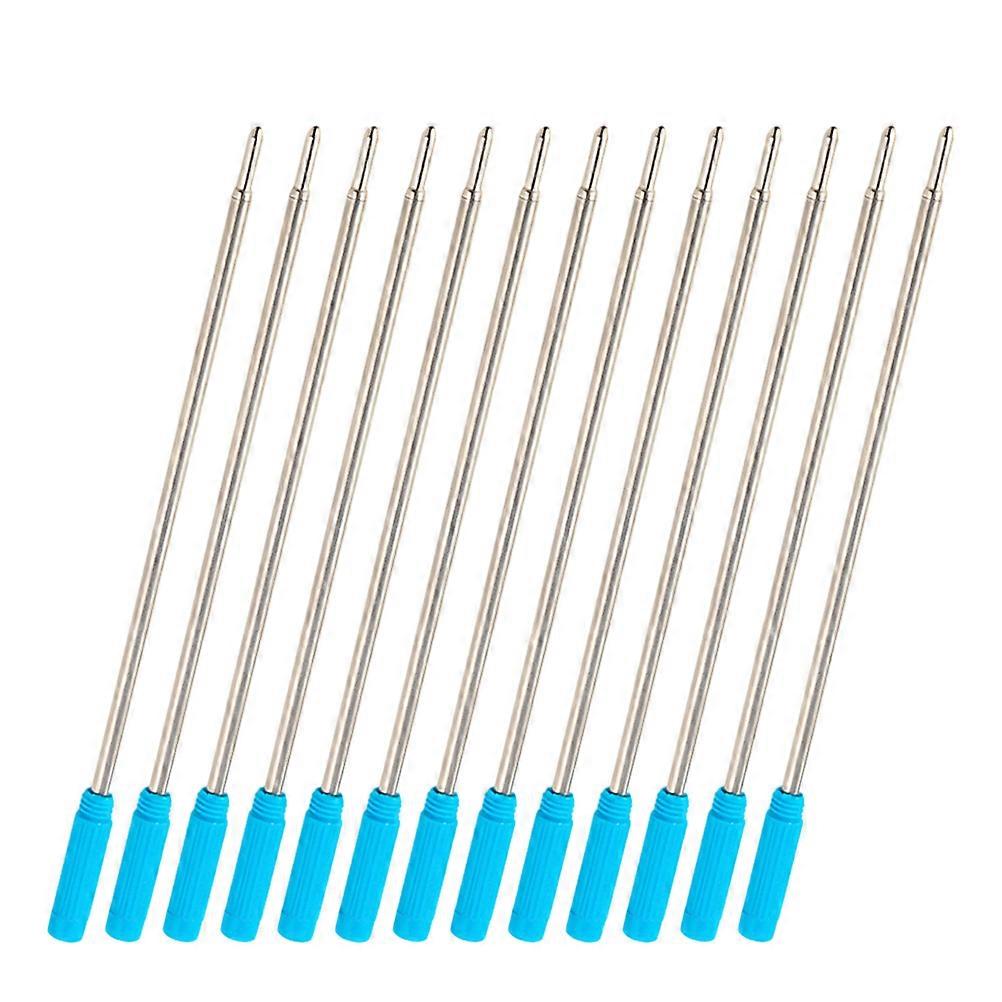 50pcs Replaceable Metal Ballpoint Pen Refills Blue Ink Suitable for Office School Supplies Refillable Pens
