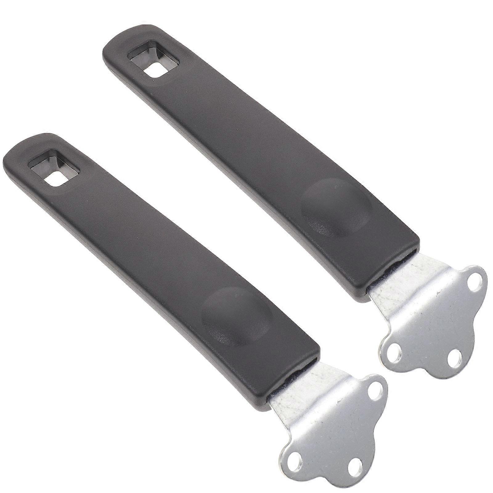 Comfortable Pan Gripper Replacement Designed For Household Pot Use Black 2Pcs