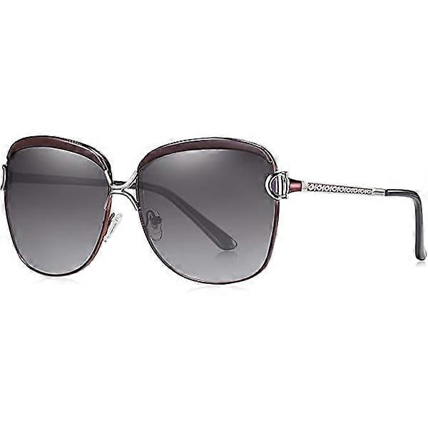 Polarized Sunglasses for Women, Luxury Style, Oversized Frame, Large Gradient Lens