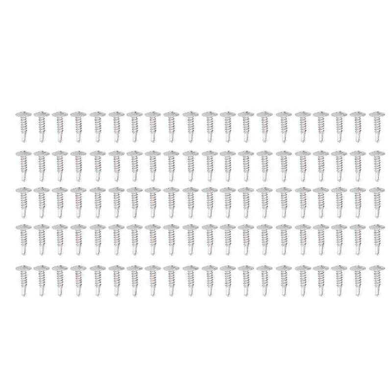 100Pcs Round Drill Head Screw with Washer 304 Stainless Steel Self Tapping Screws M4.2 M4.8 Metal Screws