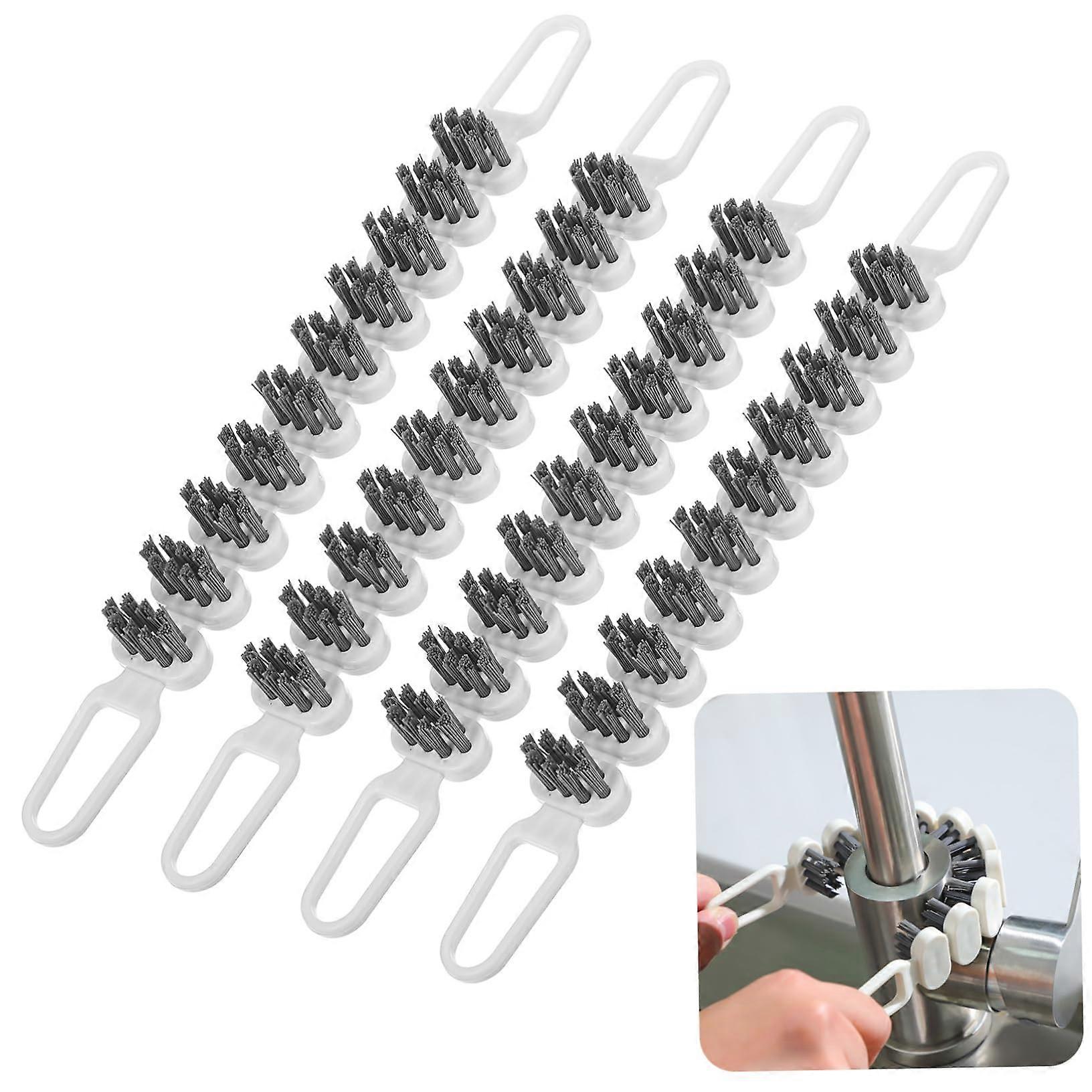 Flexible Cleaning Brushes Pack Of 4 For Deep Cleaning Bathrooms Crevices And Heavy Duty Tasks