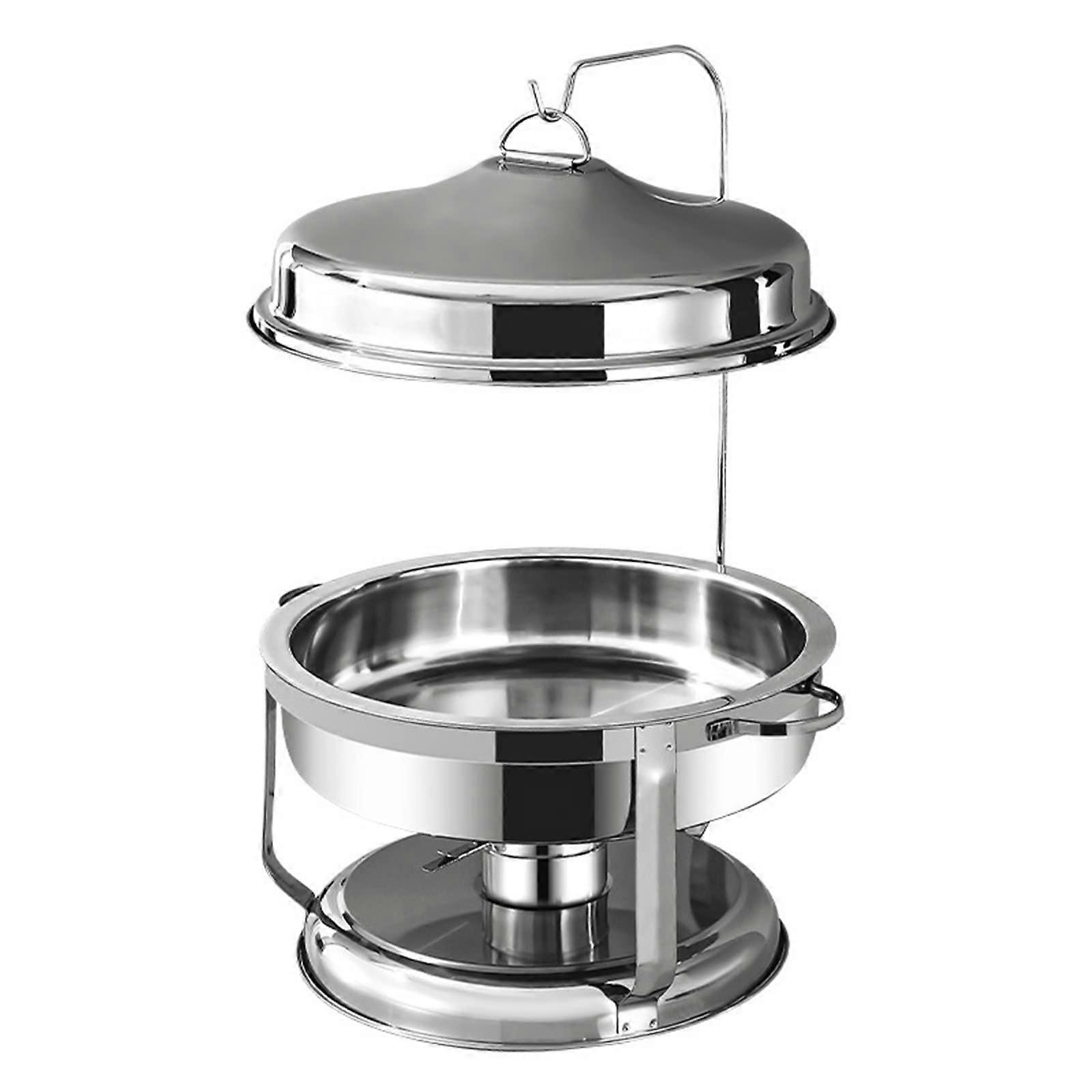 Stainless Steel Chafing Dish Buffet Set with Hangers, Water Pans, Silver, 9L