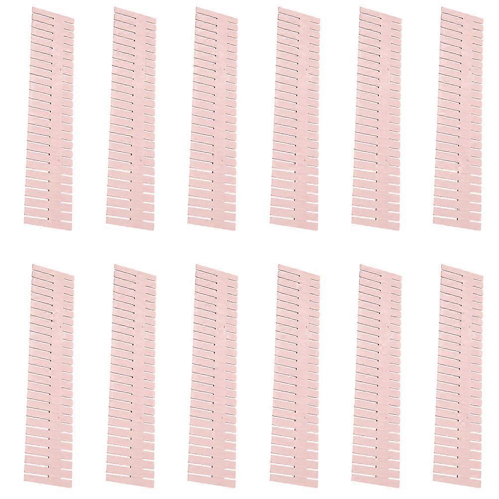 Pink Plastic Drawer Organizer with Sorting Grid for Home 20pcs DIY Combination Fits Drawers Shelves