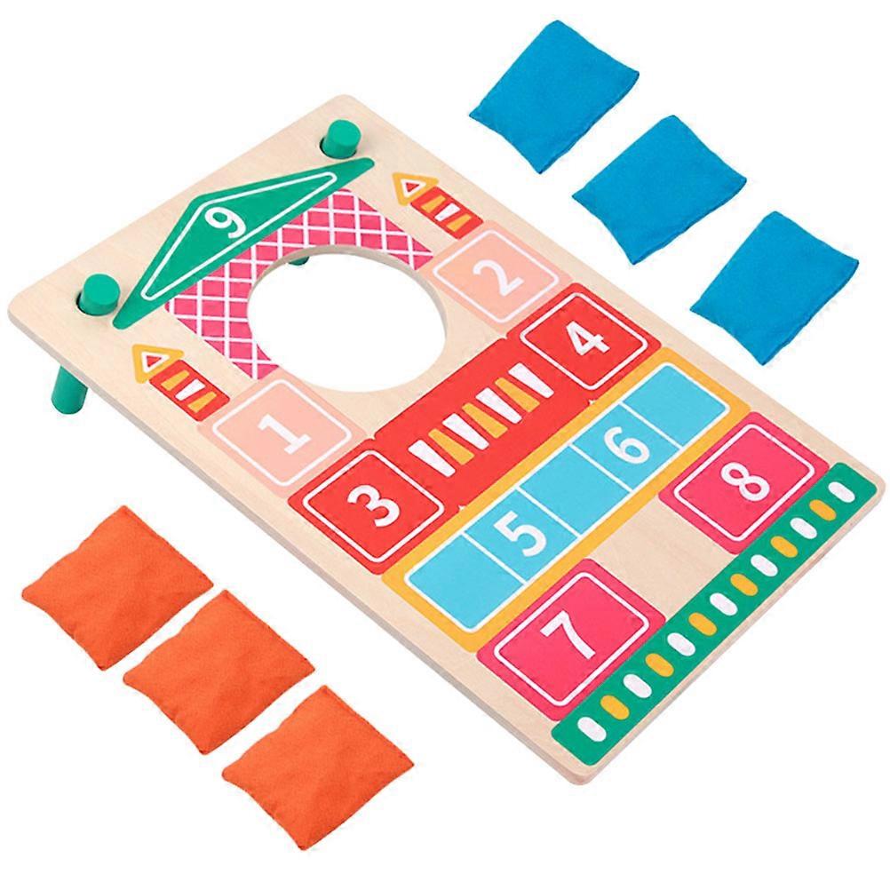 Interactive Bean Bag Throwing Toy 1 Set for Family Fun Indoor Party Multi Construction Math Learning