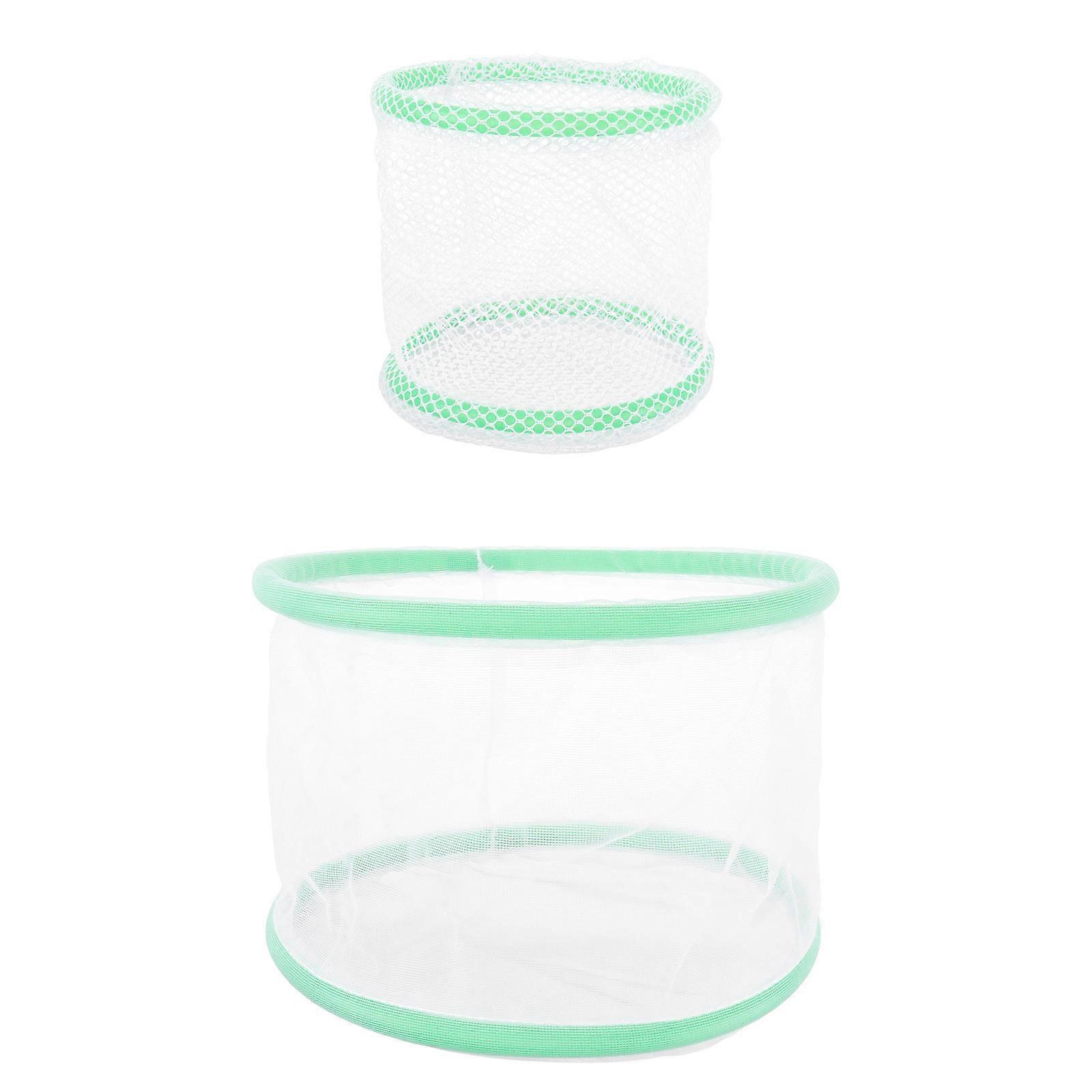 Fish Hatching Isolators 2Pcs Aquarium Fish Hatchery Isolation Net Transparent Material For Fish Isolation