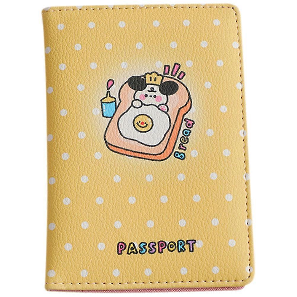 PU Travel Document Holder For Professional Occasions 14.30X10.00X1.50CM Simple Design 1Pack
