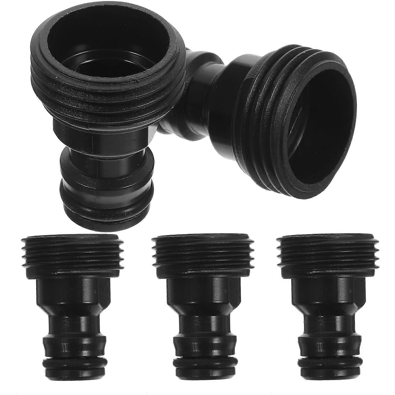 5pcs Durable Faucet Hose Adapter for Washing Machine Quick Connect Fitting Sink Inlet Compression Resistant Secure Locking Design Efficient Water Flow