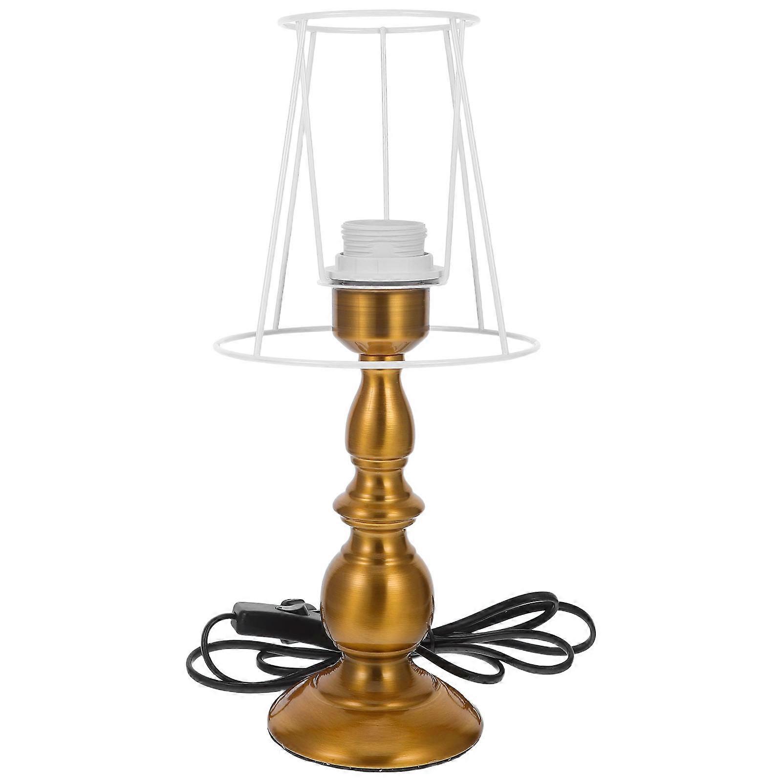 Metal Bulb Guard Frame Vintage Style Iron Material Diy Lamp Making Kit For Dining Area 1Pack