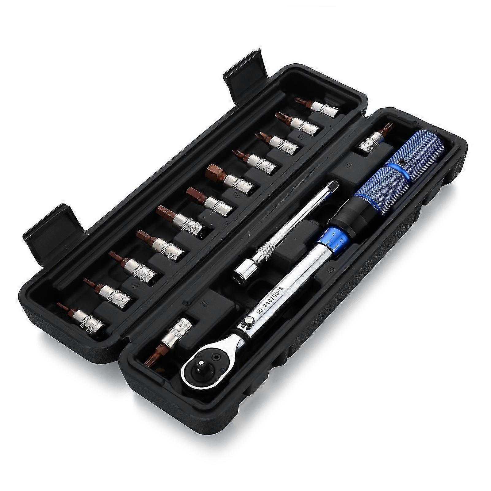 2025 Clé dynamométrique réglable Entraînement robuste clic Tournevis dynamométrique Ensemble de clés Kit d’outils de vélo pour vélos de route de montagne