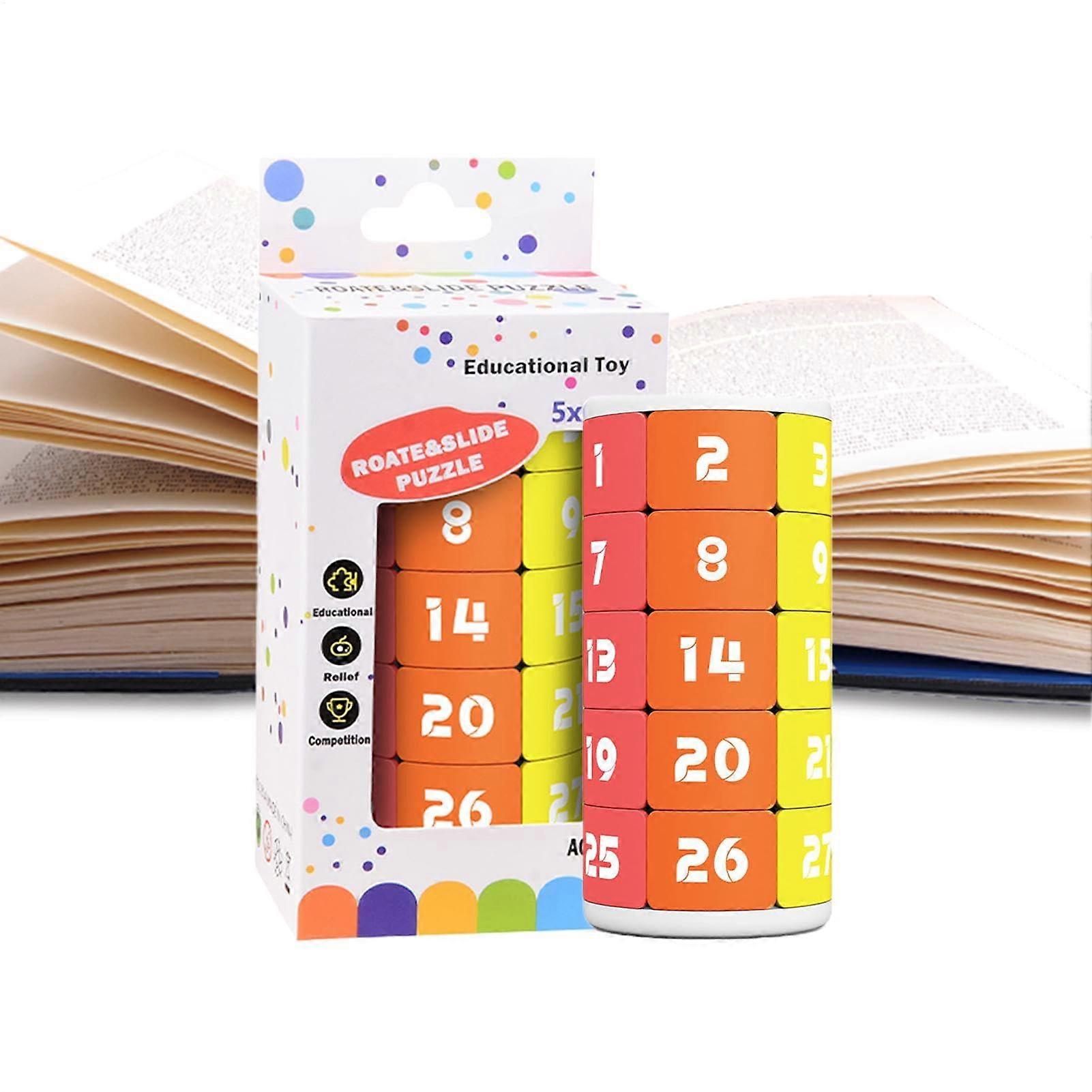 Puzzle Rollen - 5-Layer Puzzle Cylinder Toy for Kids Age 3-8 - Cognitive Learning Game for Boys and Girls