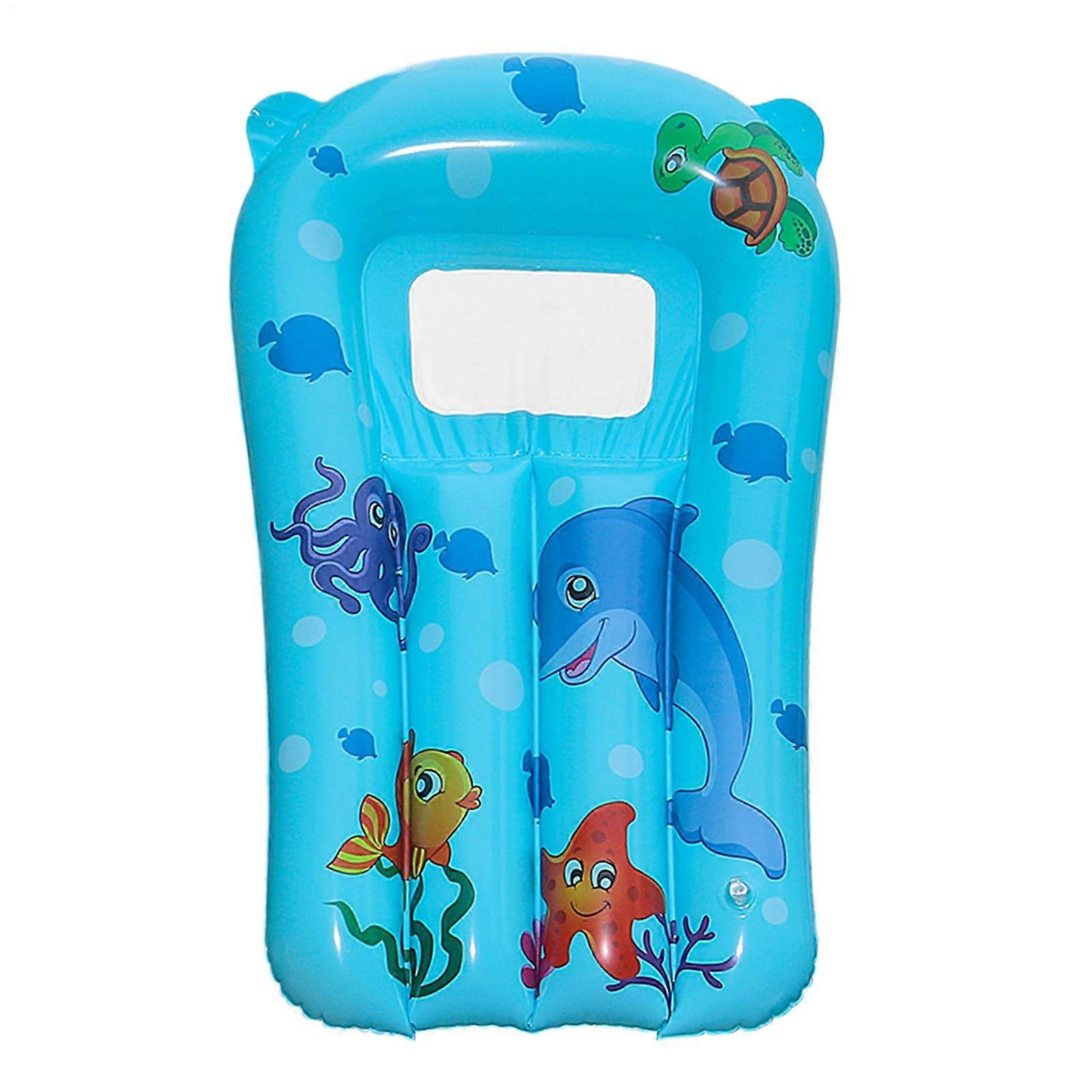 Inflatable Foldable Swimming Toy for River, Pool, Lake Beach, Blue