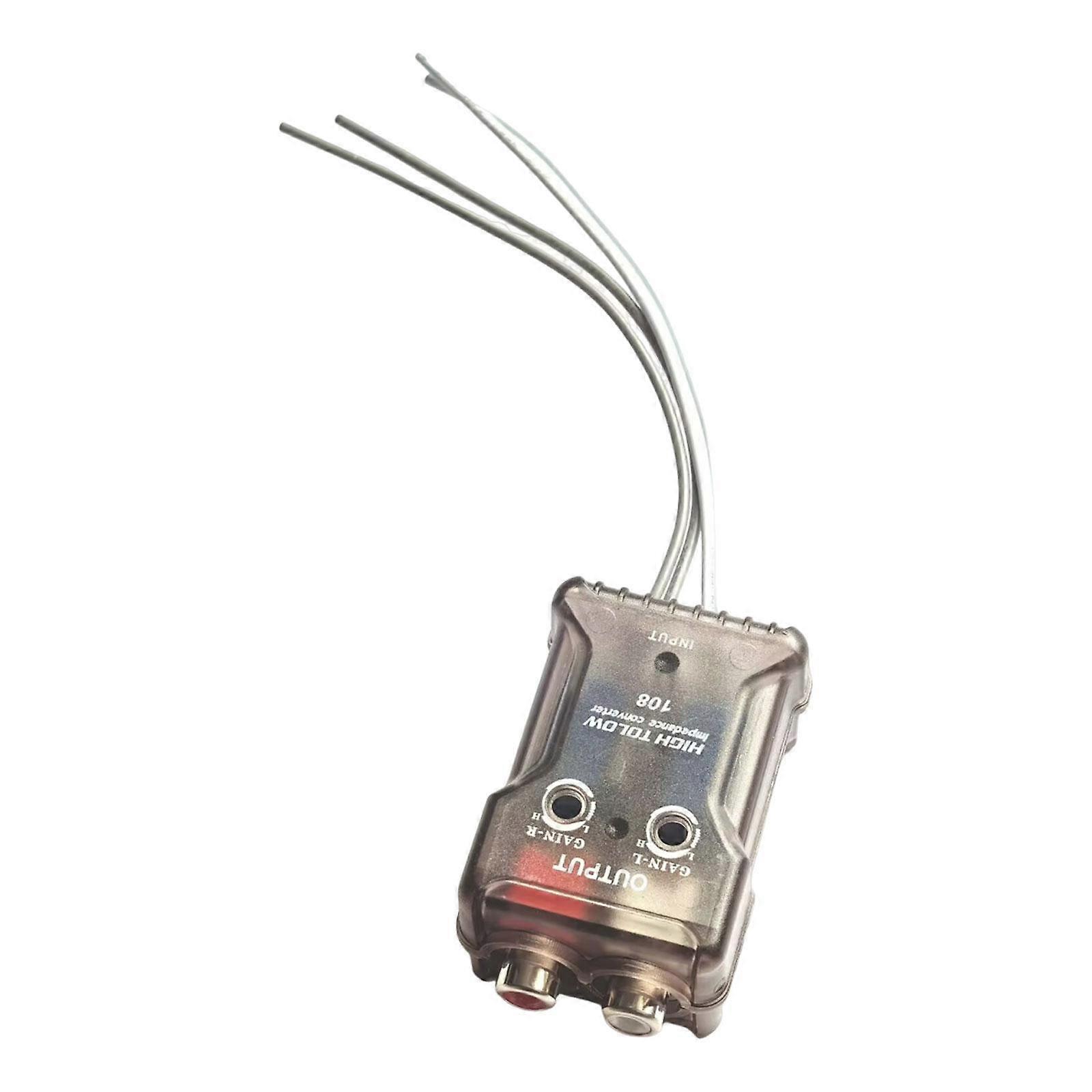 Radio Wire Harness Built in Relay Compatible Car Audio High to Low Converter