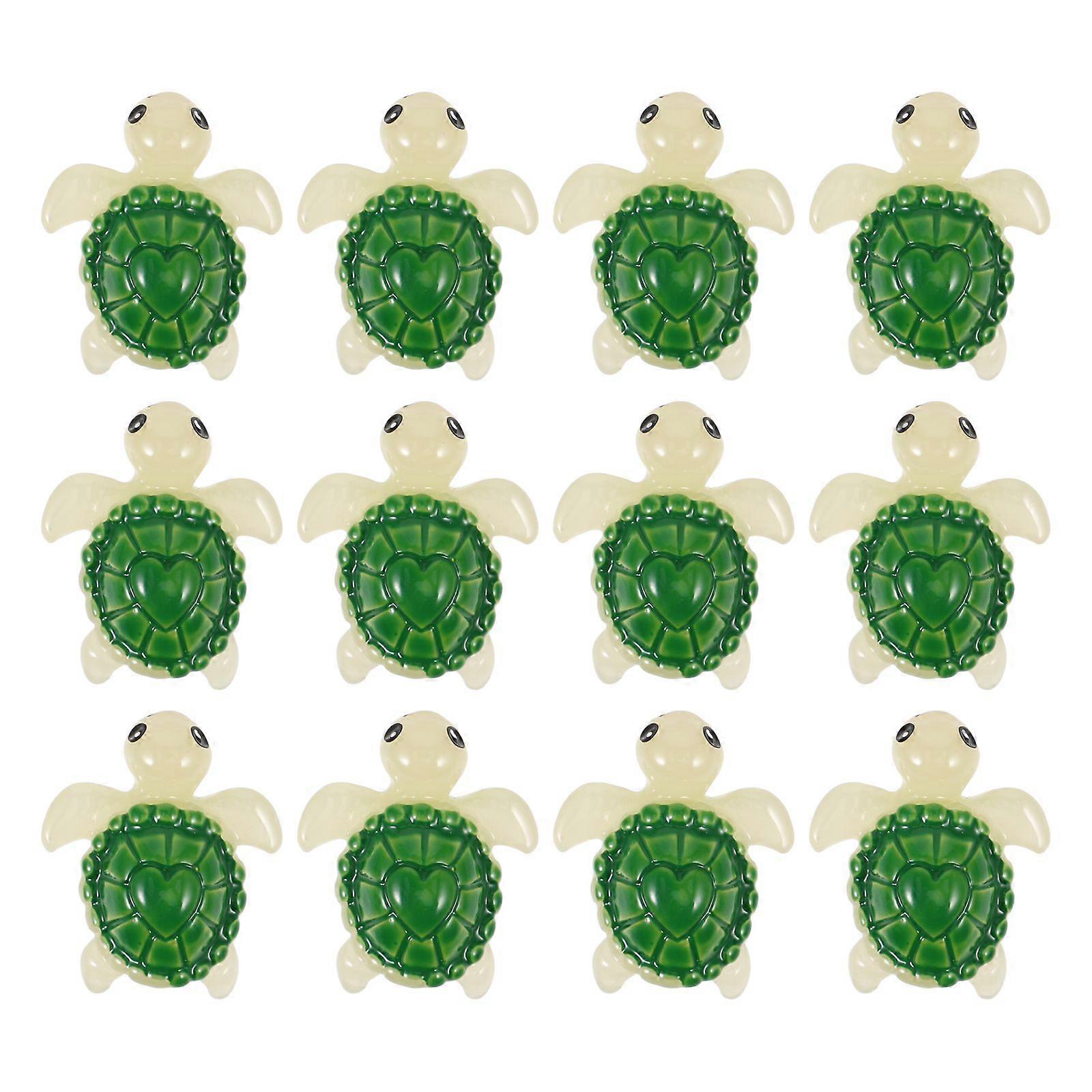 24Pcs Multi-function Tortoise Figures Landscaping Miniature Tortoises Desktop Mini Figures
