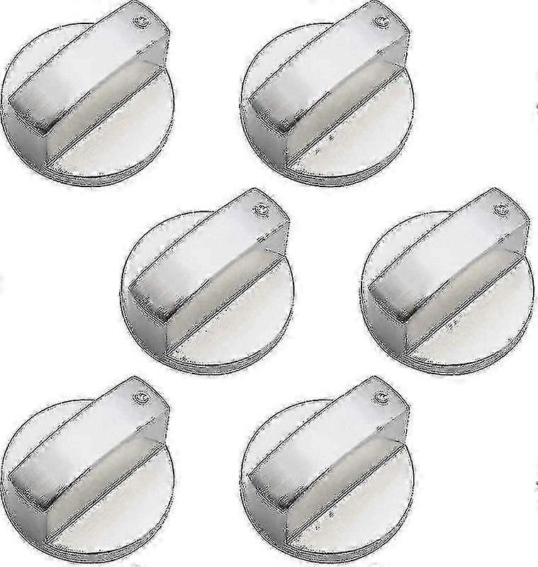 6 قطع من مقابض التحكم المعدنية العالمية لموقد الغاز، مقاس 6 مم، مقابض التحكم العالمية لموقد الغاز والطباخ والفرن