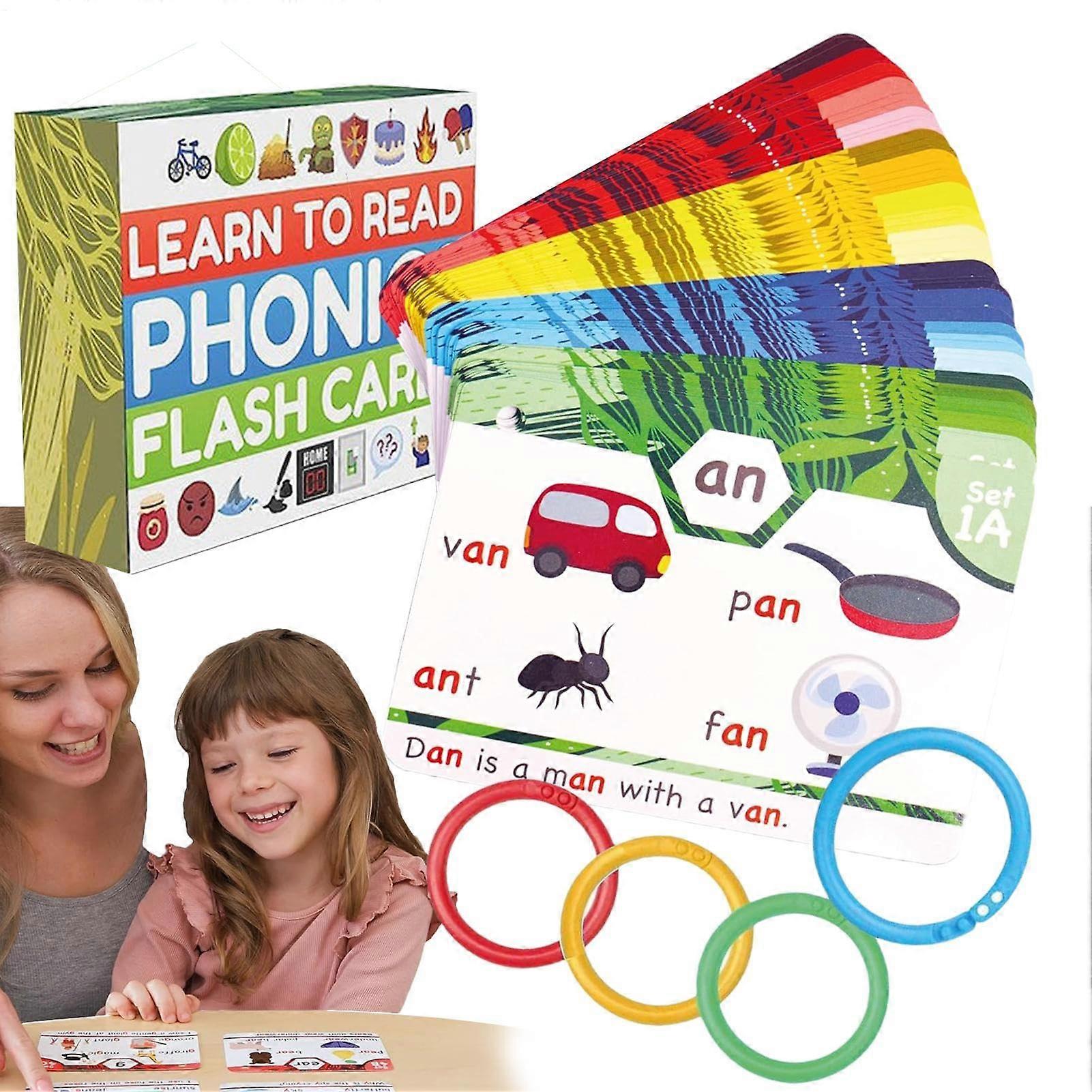 Sight Words Flash Cards with Phonics Games for Reading Practice – Preschool and Kindergarten Learning Set