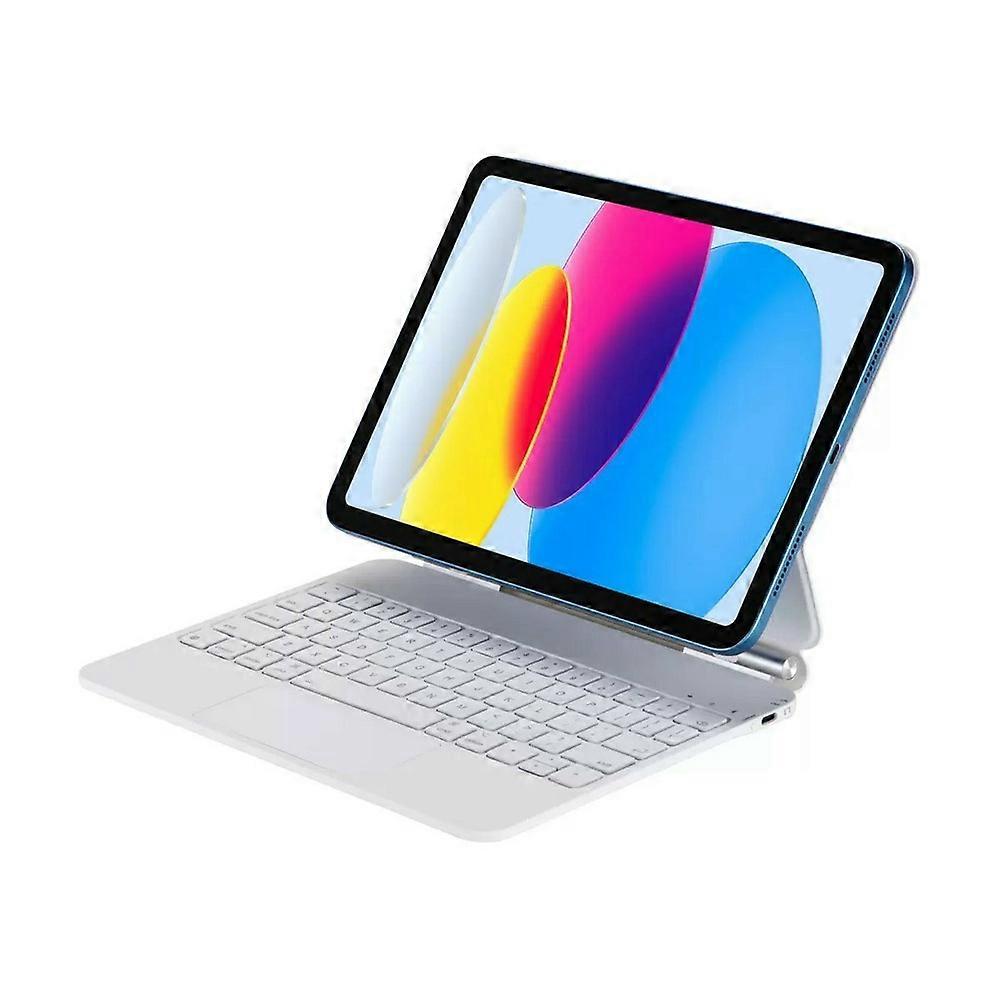 Compatible For iPad (2025) / iPad 10.9 (2022) Bluetooth-compatible Keyboard Leather Case Floating Magnetic Keyboard with Touchpad