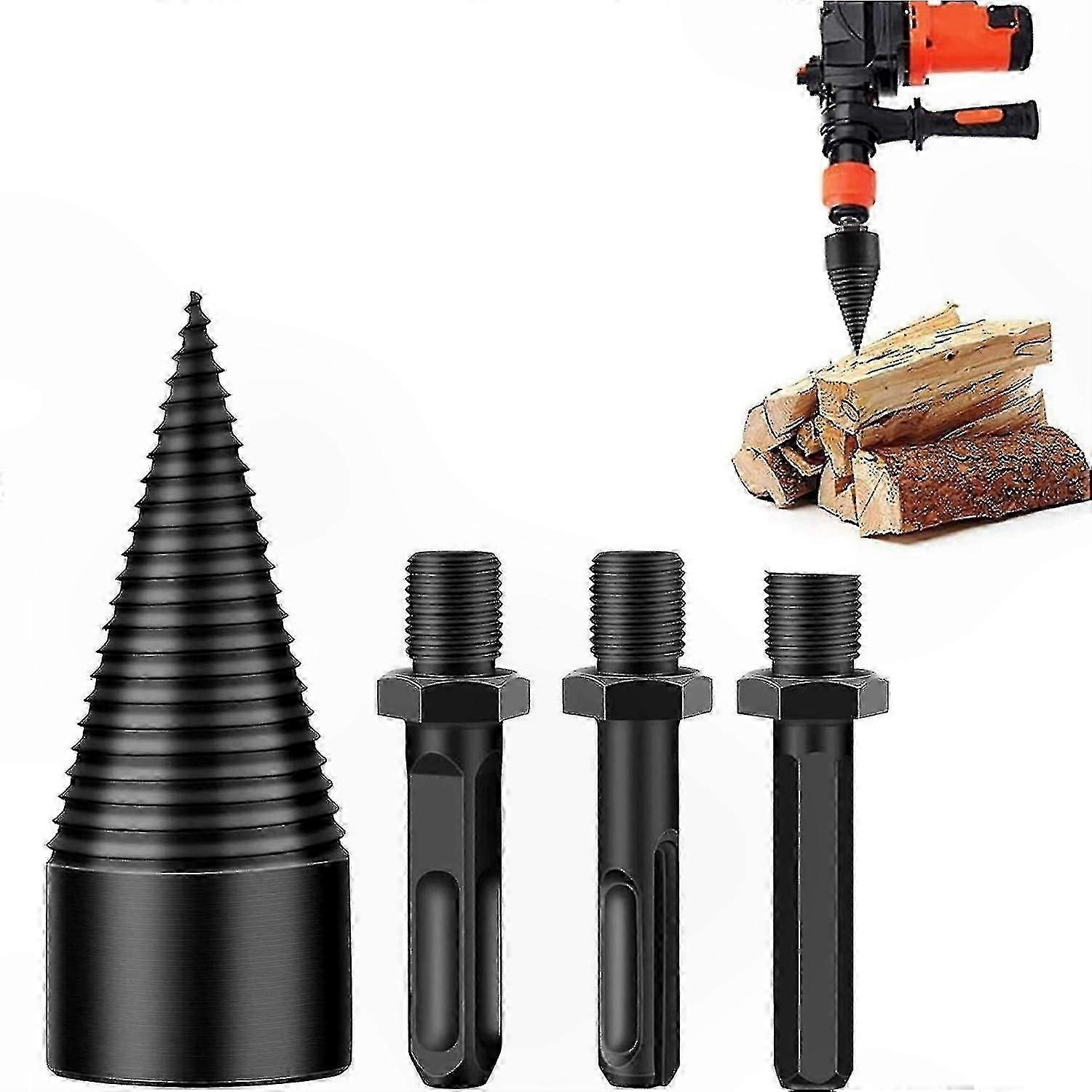 45mm Safe Drill Wood Splitter for Efficient Log Splitting