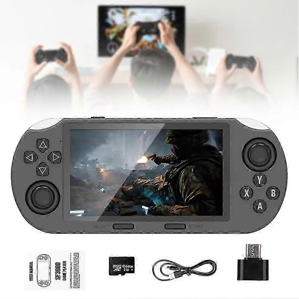 2000+ Games Retro Handheld Console with 4.5-Inch IPS Screen, 64GB Storage