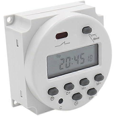 Liquid Crystal Programmable Switch Digital Relay CN101A DC 12V 16A SPST