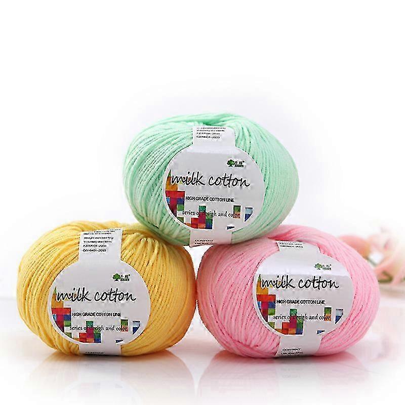 Mid-thick hand-woven cotton yarn