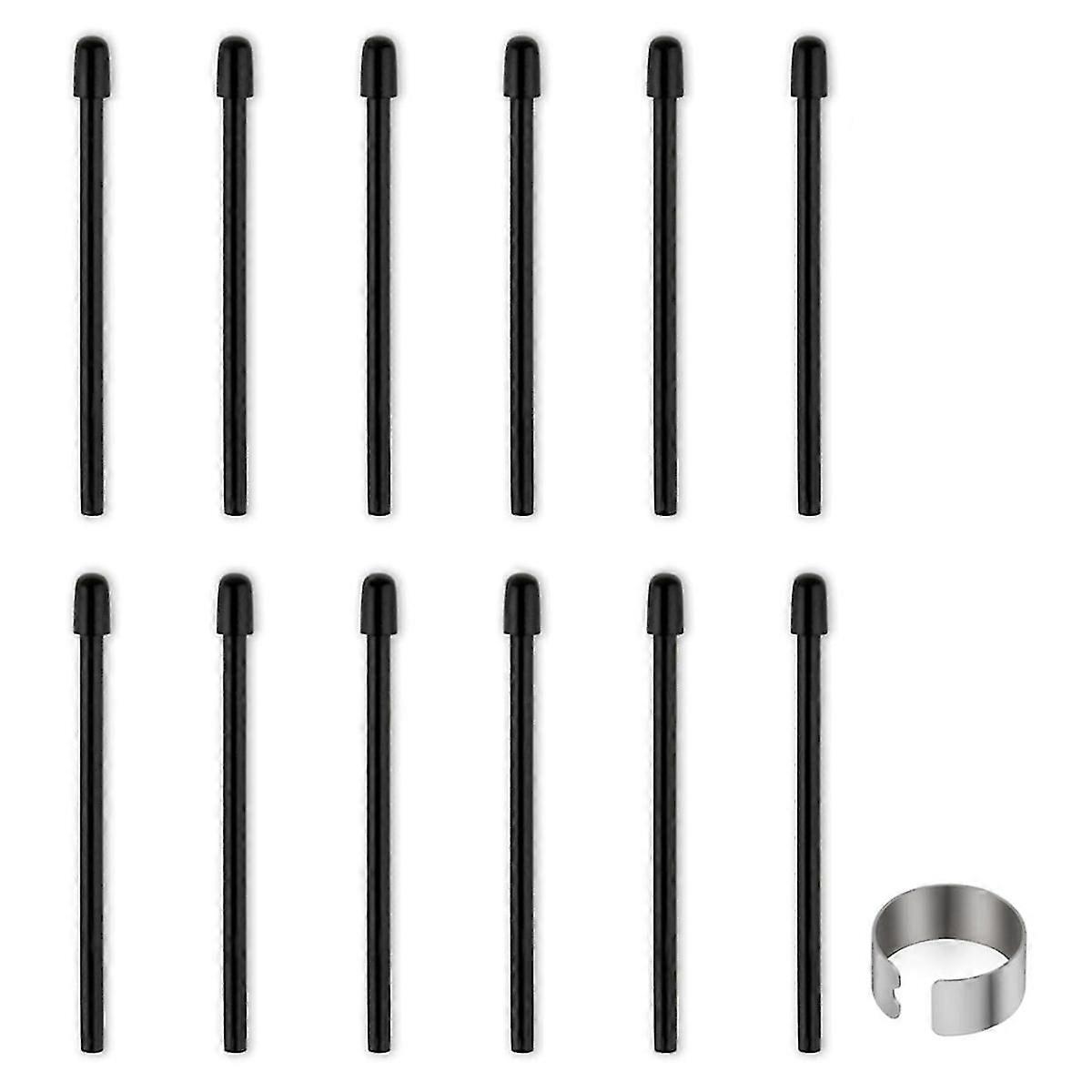 Standard Pen Nibs για WACOM, 12Pcs Μαύρο Ανταλλακτικό Ανταλλακτικό Στυλό Συμβουλές για Wacom Intuos Pro, Wacom IMo