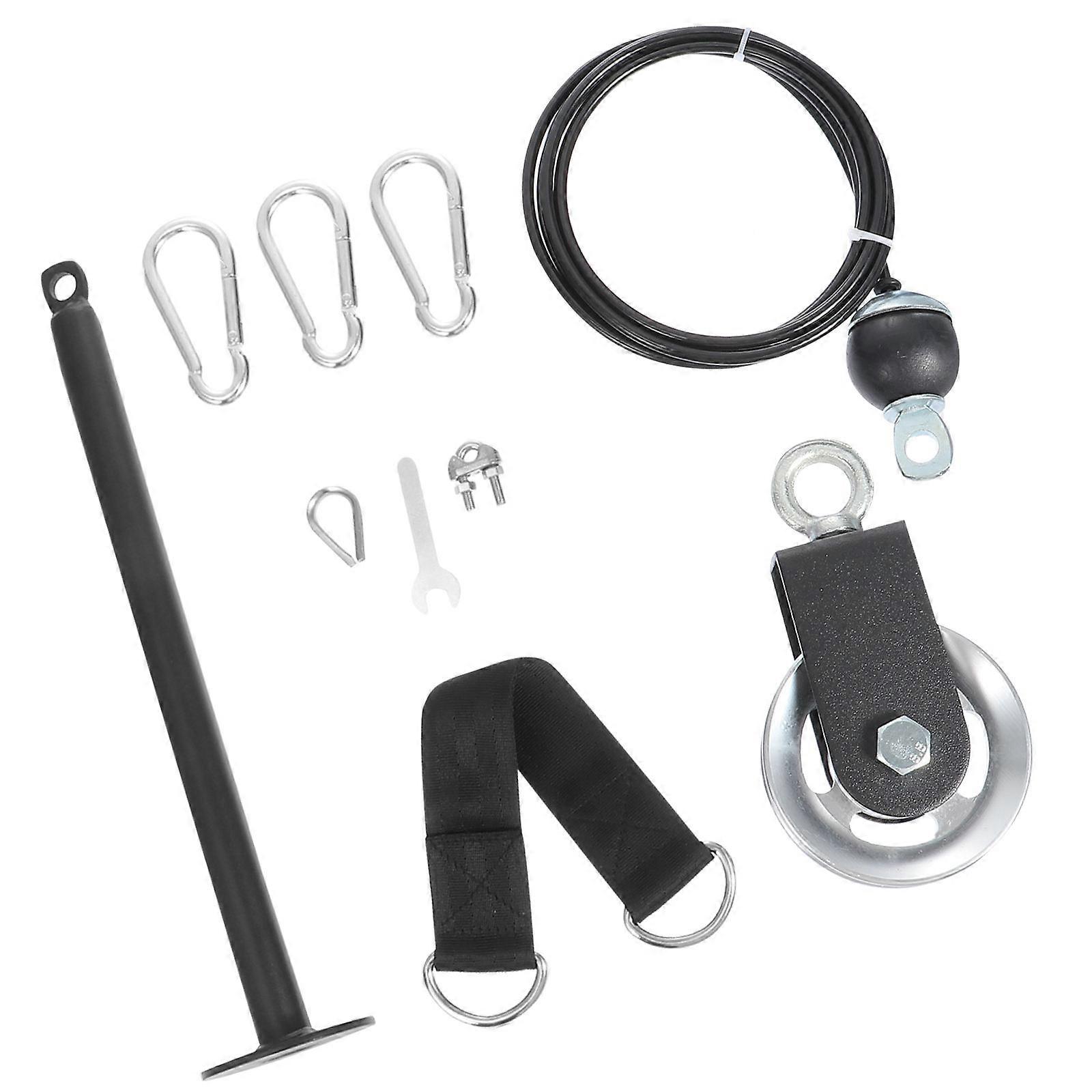 Pulley System Fitness Tools Exercise Equipment Strength Training Muscle Building Assorted Color Steel for Wrist and Forearm Training 1 Set