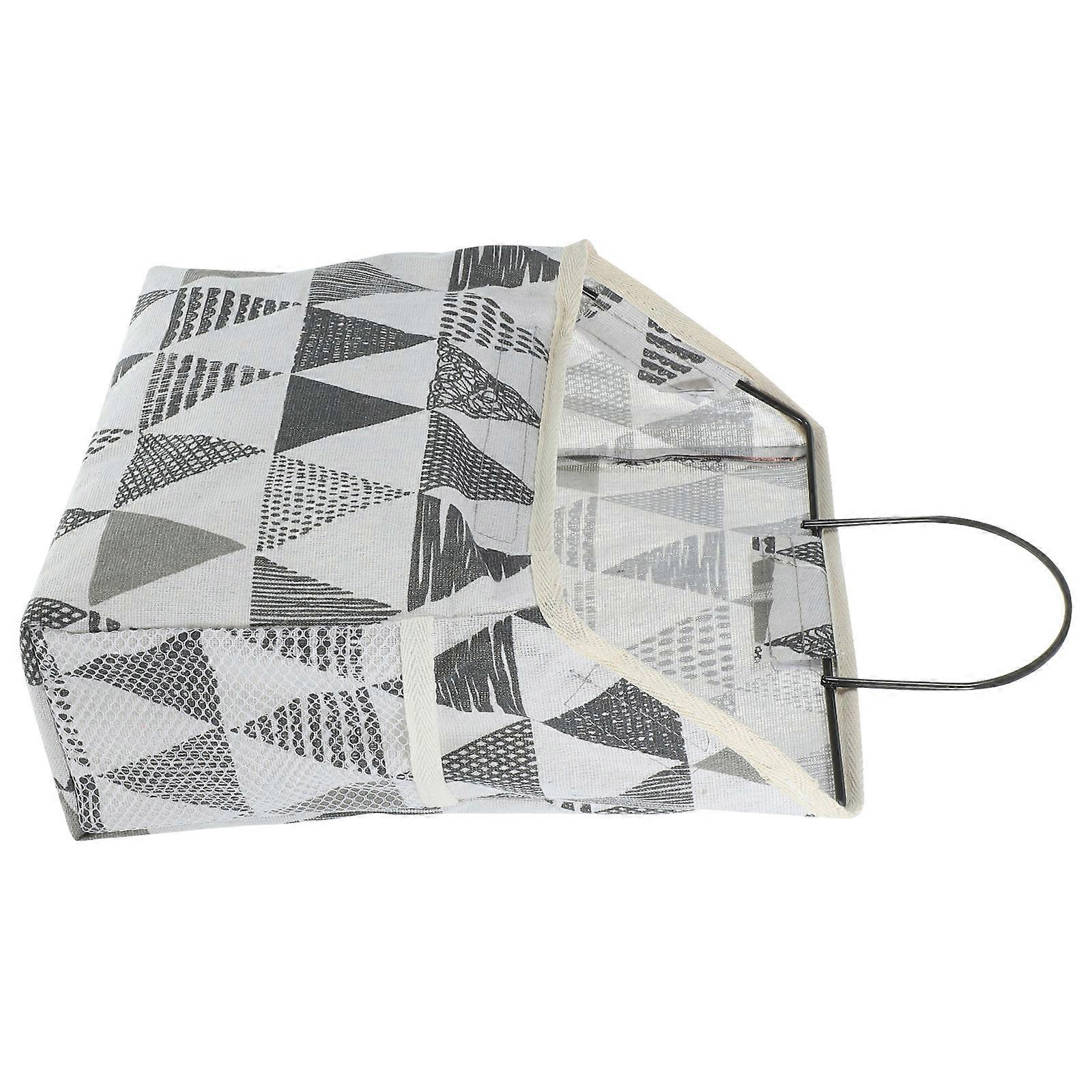 Hanging Organizing Basket for Bathroom Multi Color Cotton Linen Storage 1Set