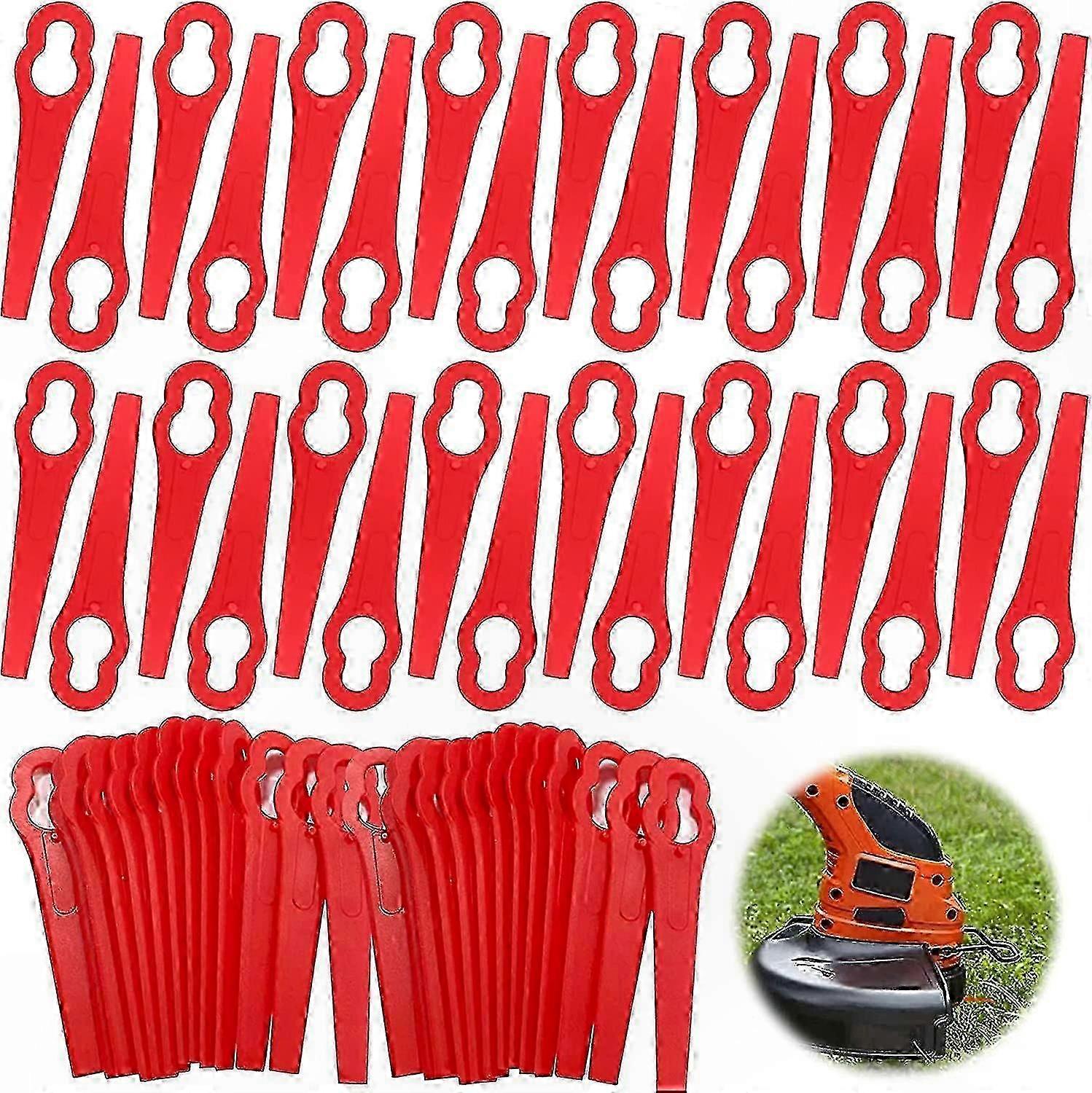120-Pack Plastic Trimmer Blades, Replacement Accessories for Lawn Edging Tools