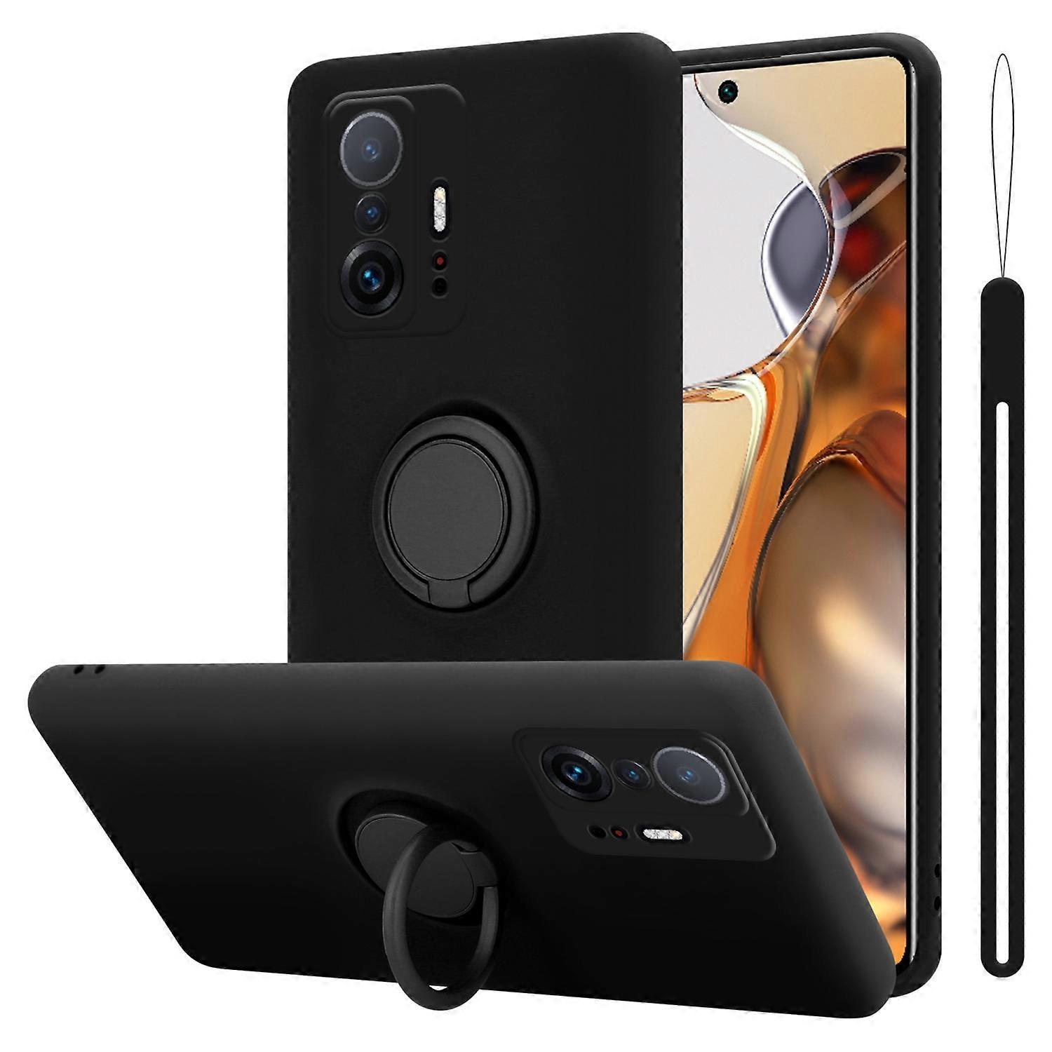 Xiaomi 11T / 11T PRO Protective Case TPU Case - Liquid Design with Ring