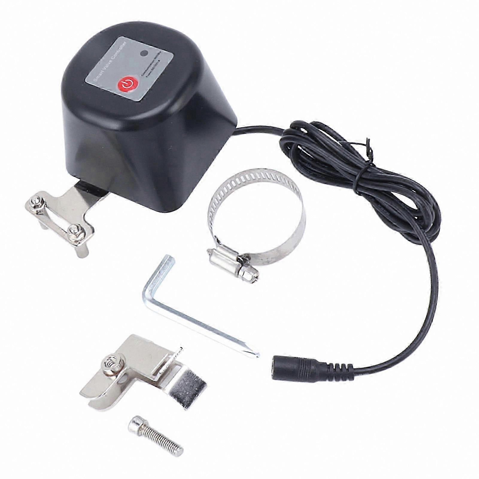 Smart WiFi Valve Controller with Manual Override, 12V DC, EU Plug-Compatible, Automatic On/Off Ball Valve Actuator