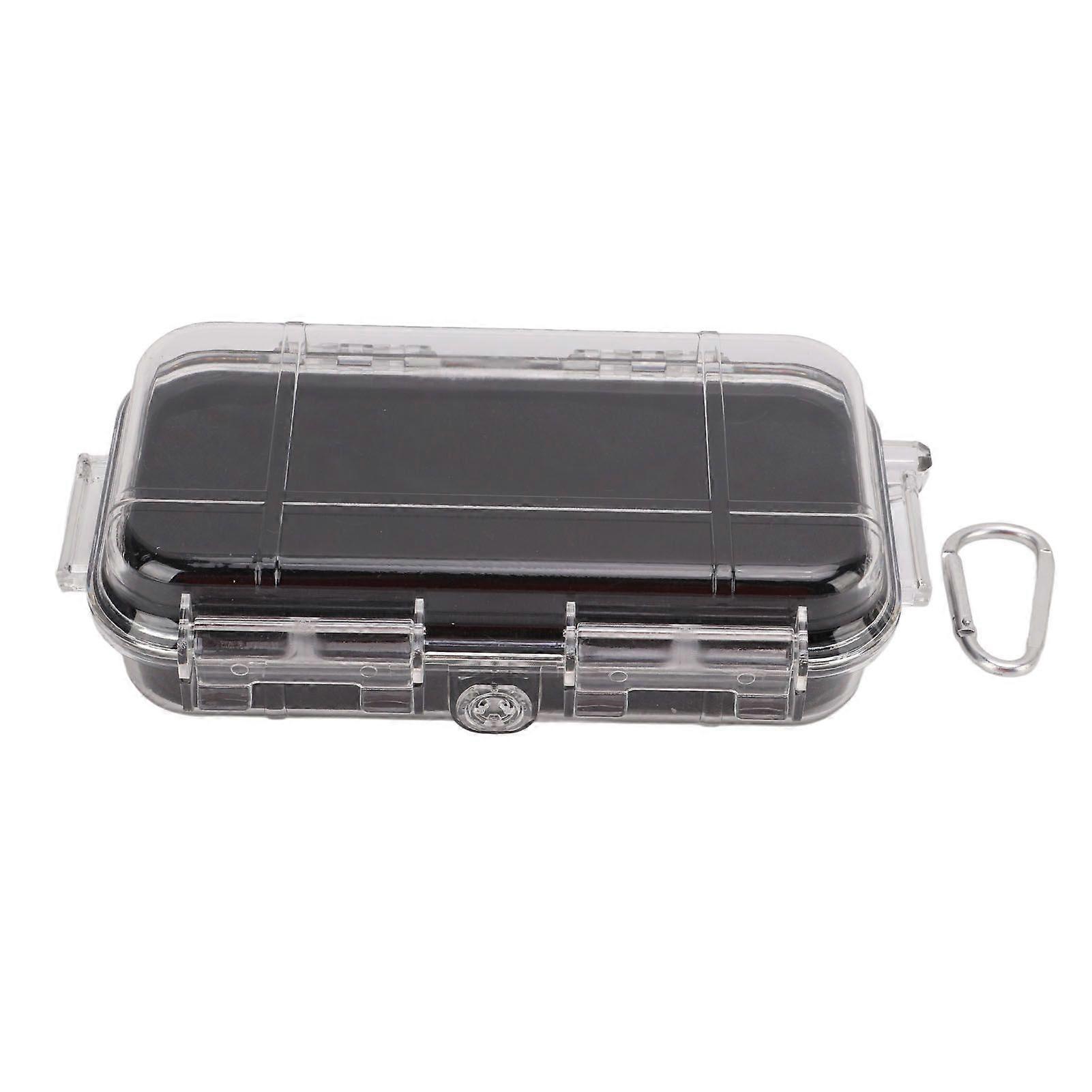 Plastic Shockproof Box with Shock Absorption Liner Outdoor Waterproof Airtight Case TransparentLarge Size