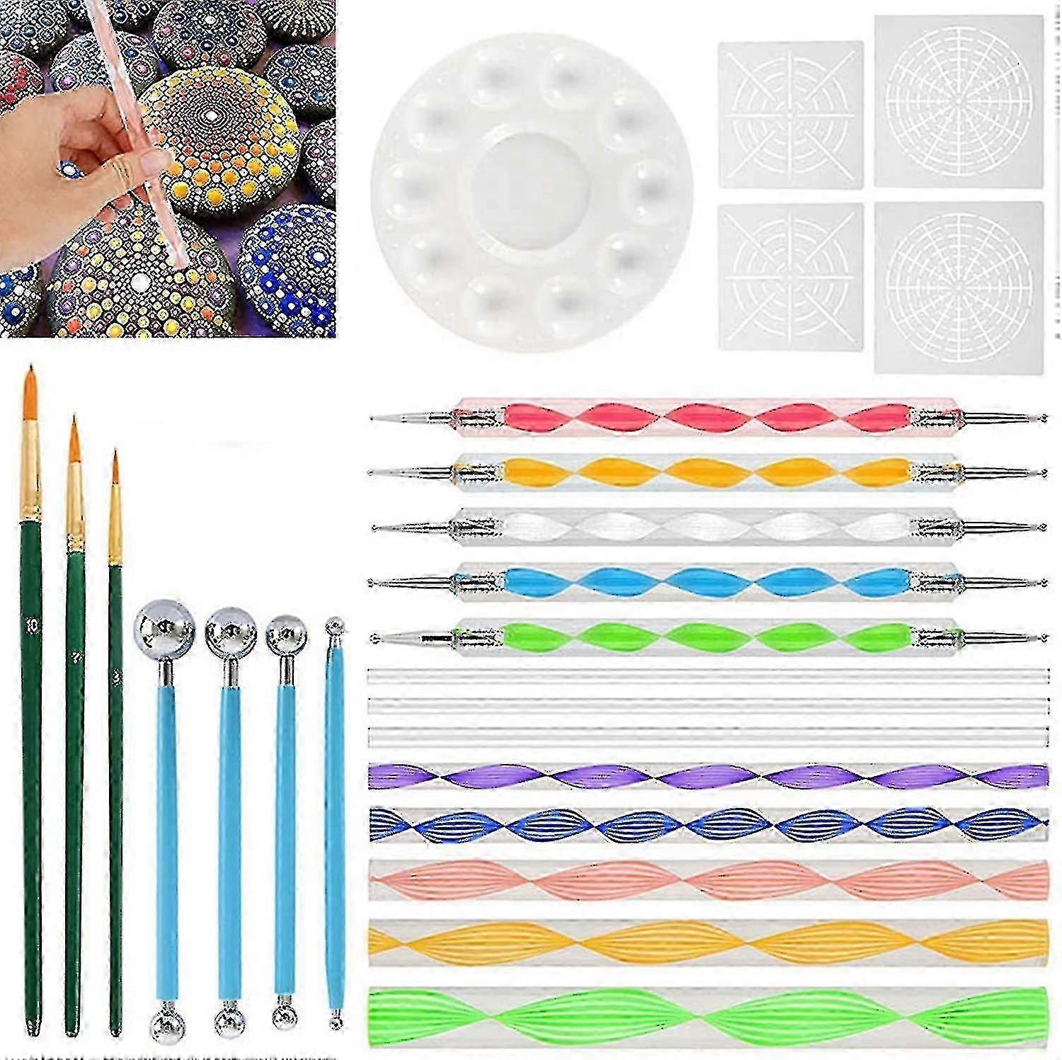 Kits d’outils de pointilage, ensemble de 25 outils de pointilage