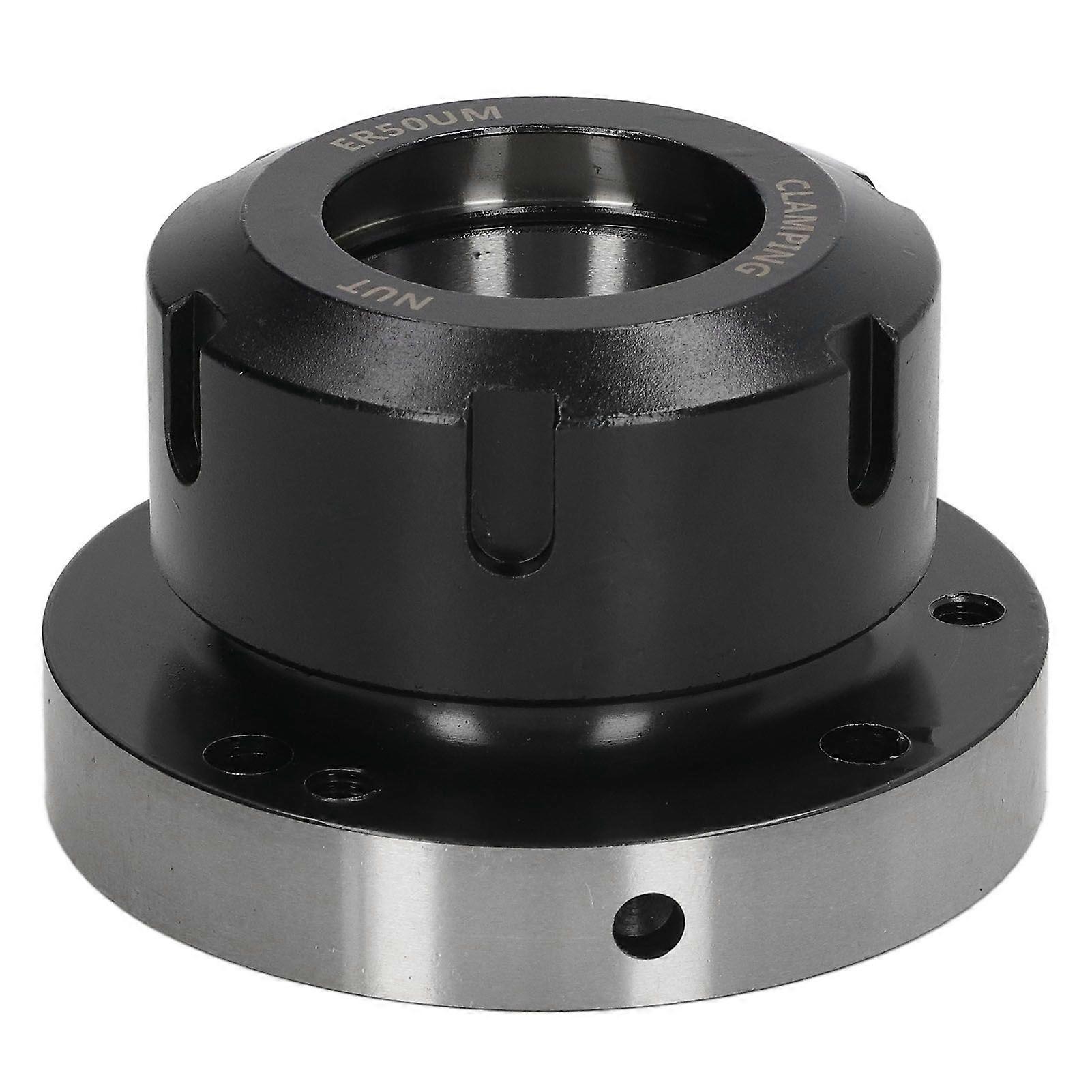 Collet Chuck ER50 100mm Diameter 7 Holes Carbon Steel for Lathe CNC Milling Machine Tool