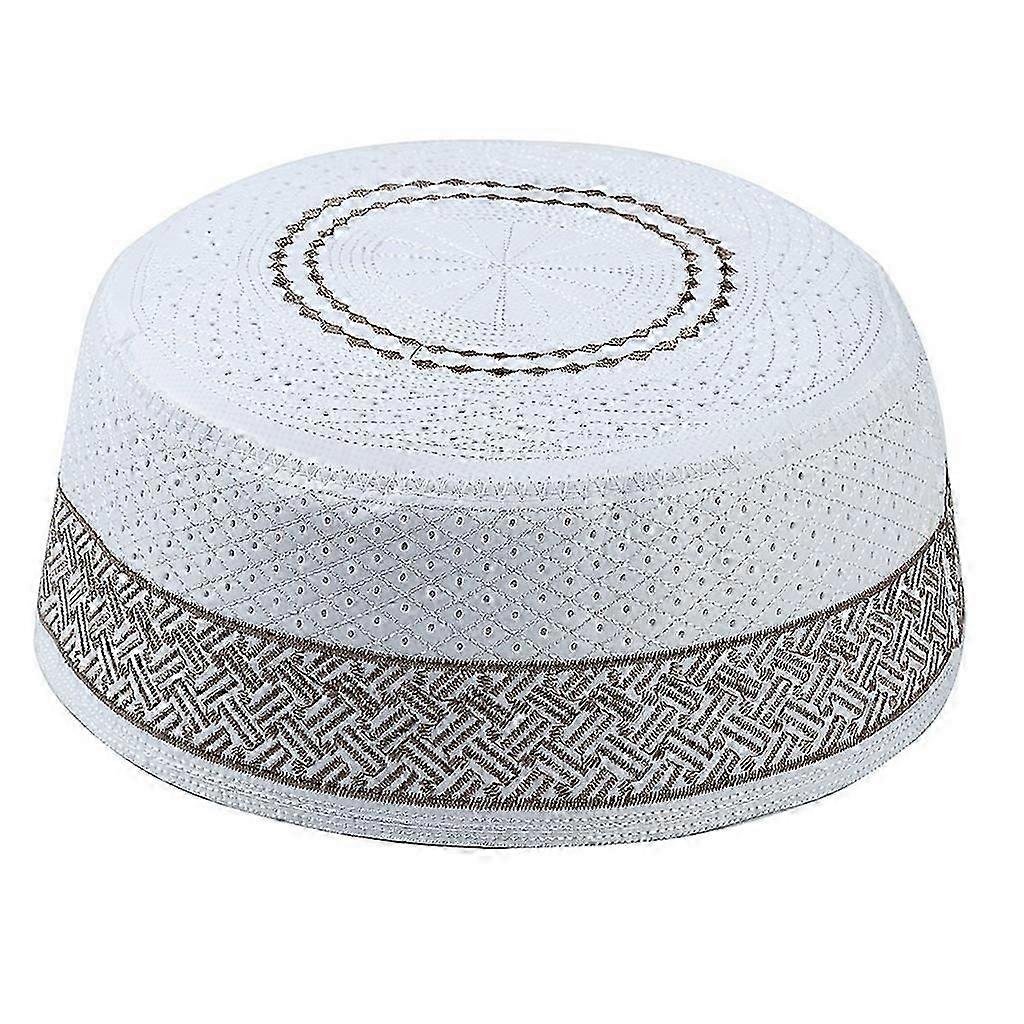 Muslim Prayer Hat for Men's with Vintage Embroidery