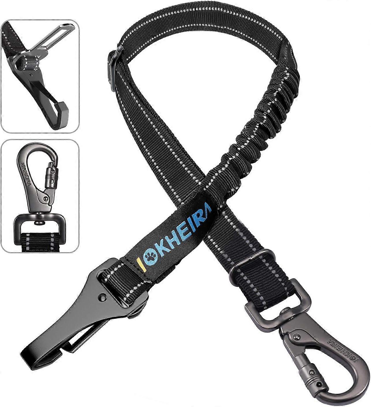 3-in-1 Dog Safety Harness, Adjustable with Universal Plug & Fastening to the